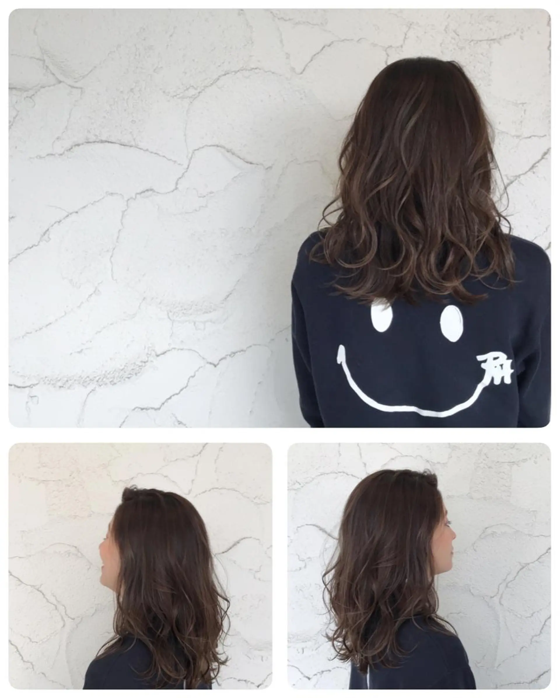 セミロング カラー アッシュ Jill franc _ ayanoのヘアスタイル