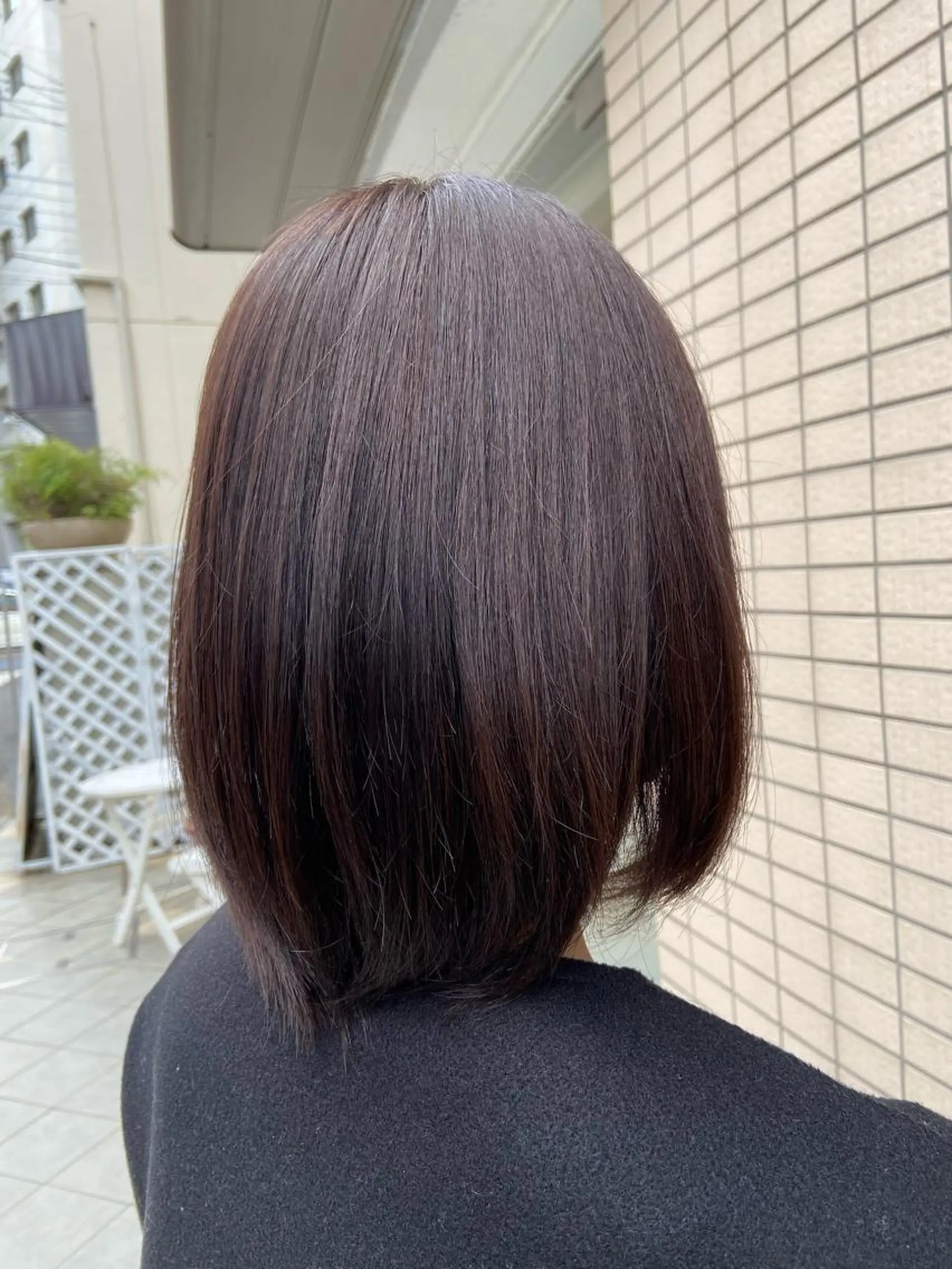 ミディアム カラー オレンジ 菊地 美憂のヘアスタイル