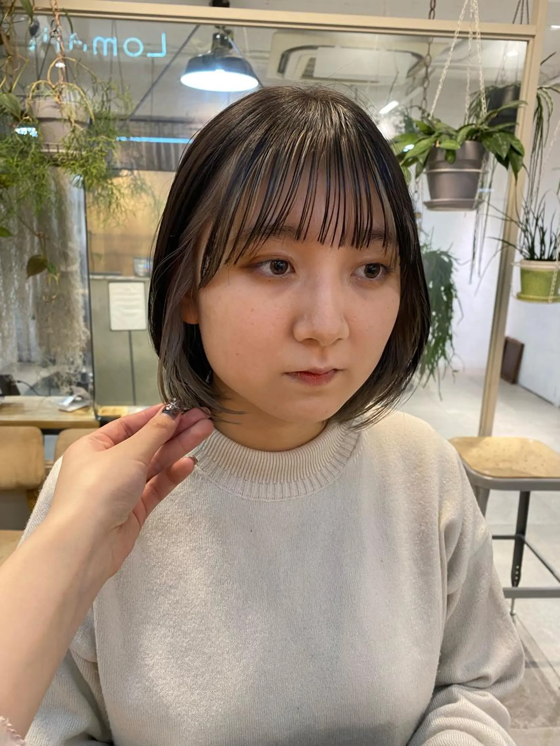 ショート カラー ボブ 艶カラー 🤍🫧/makoのヘアスタイル