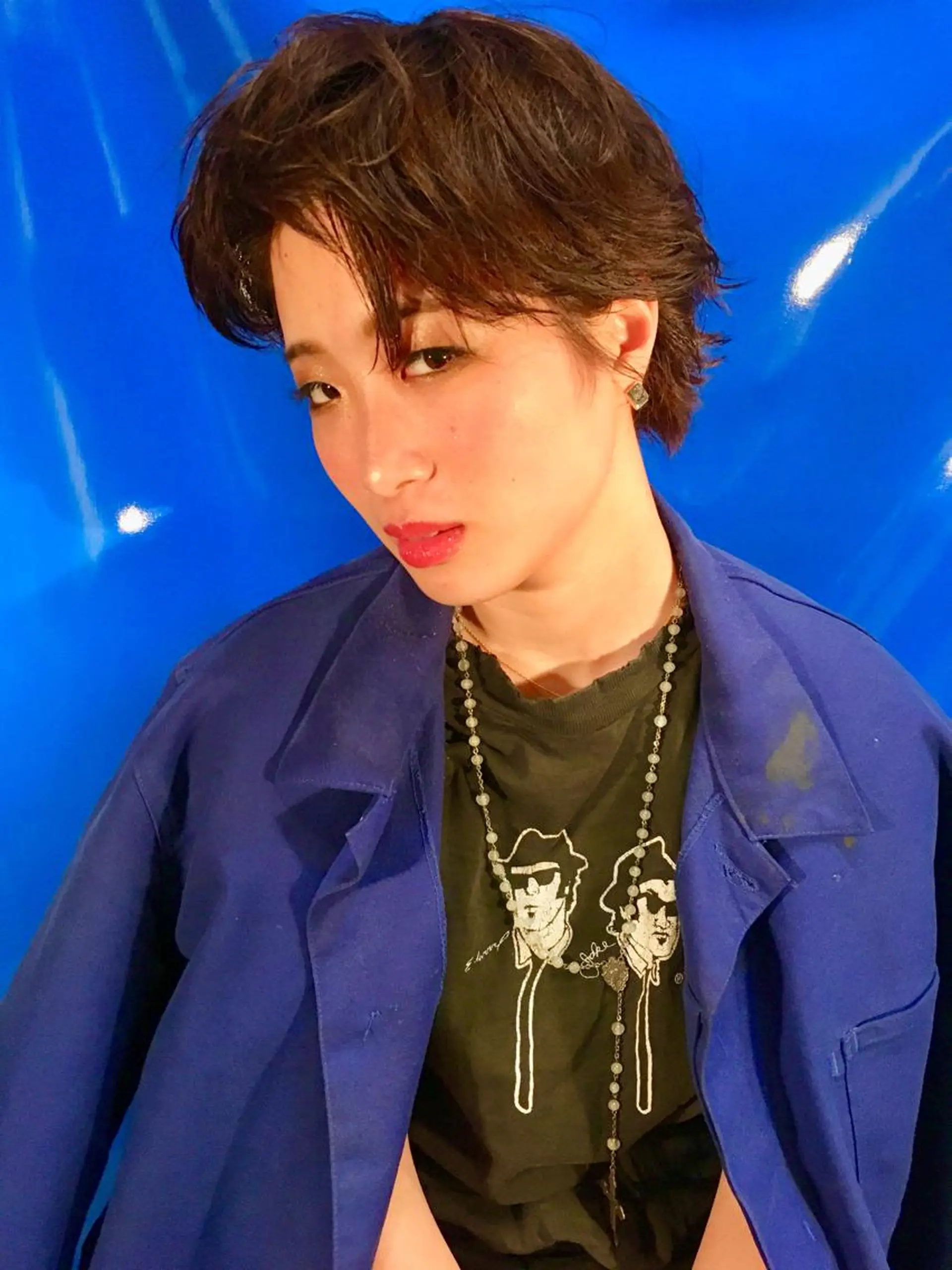 ショート カラー パーマ ショートヘア toi【トワ】所属・安達 俊亮のヘアスタイル