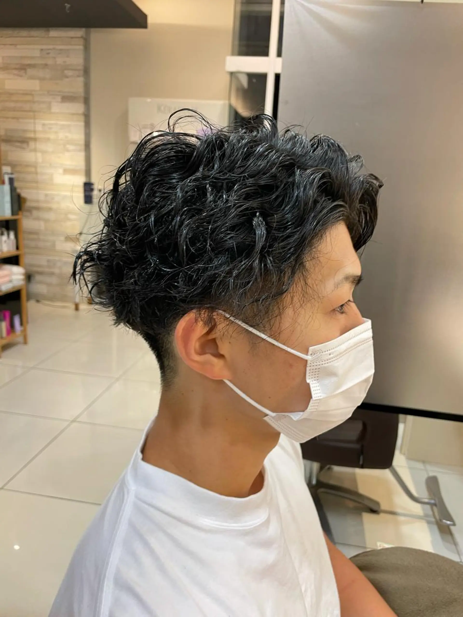 パーマ メンズ ザクザクレイヤー 🍀/ブリーチ/小田のヘアスタイル