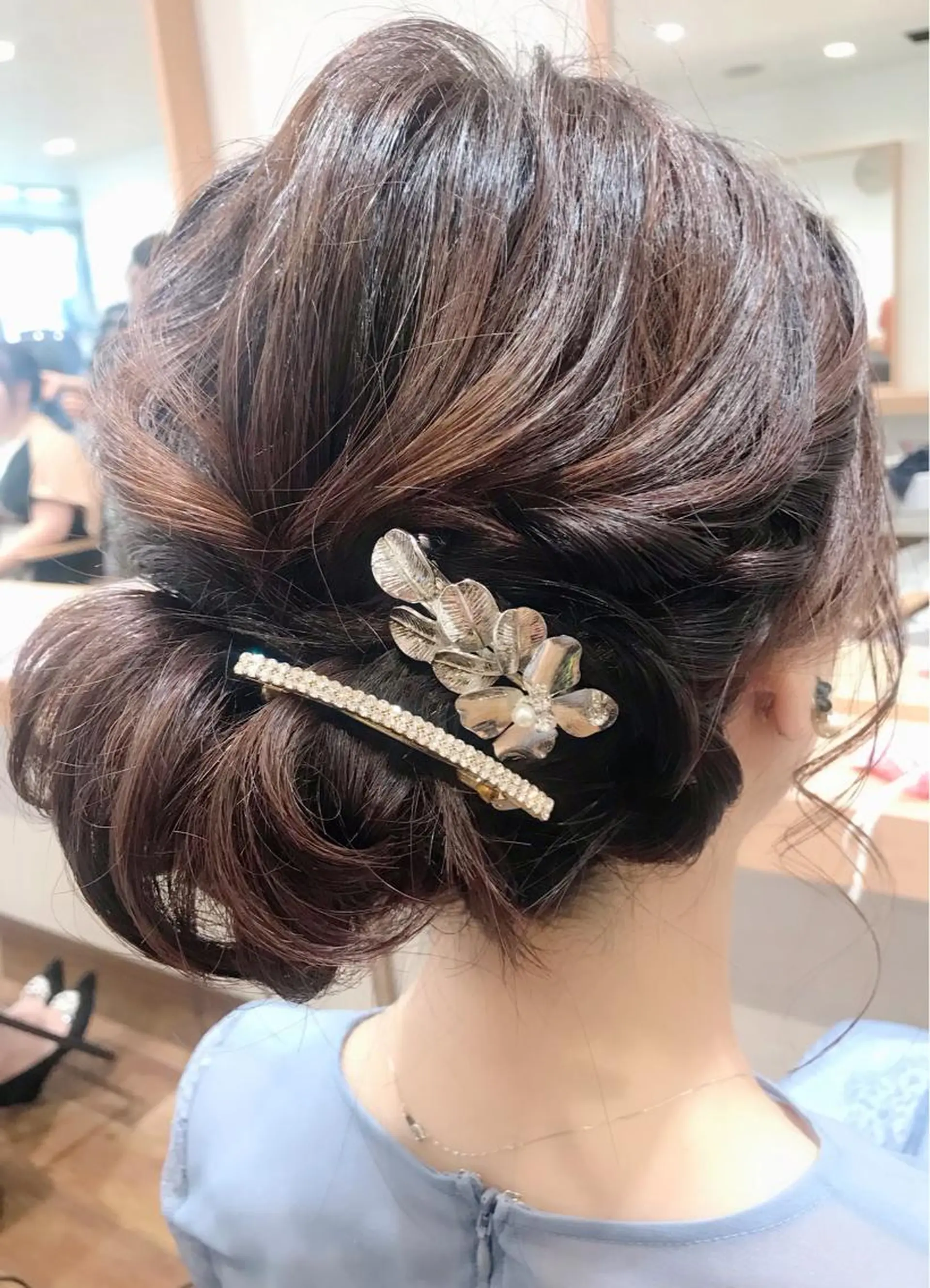 ミディアム ヘアアレンジ ボブ ヘアセット GRANLUSSO 〜グランルッソ駅前店所属・木口 嘉美のヘアスタイル