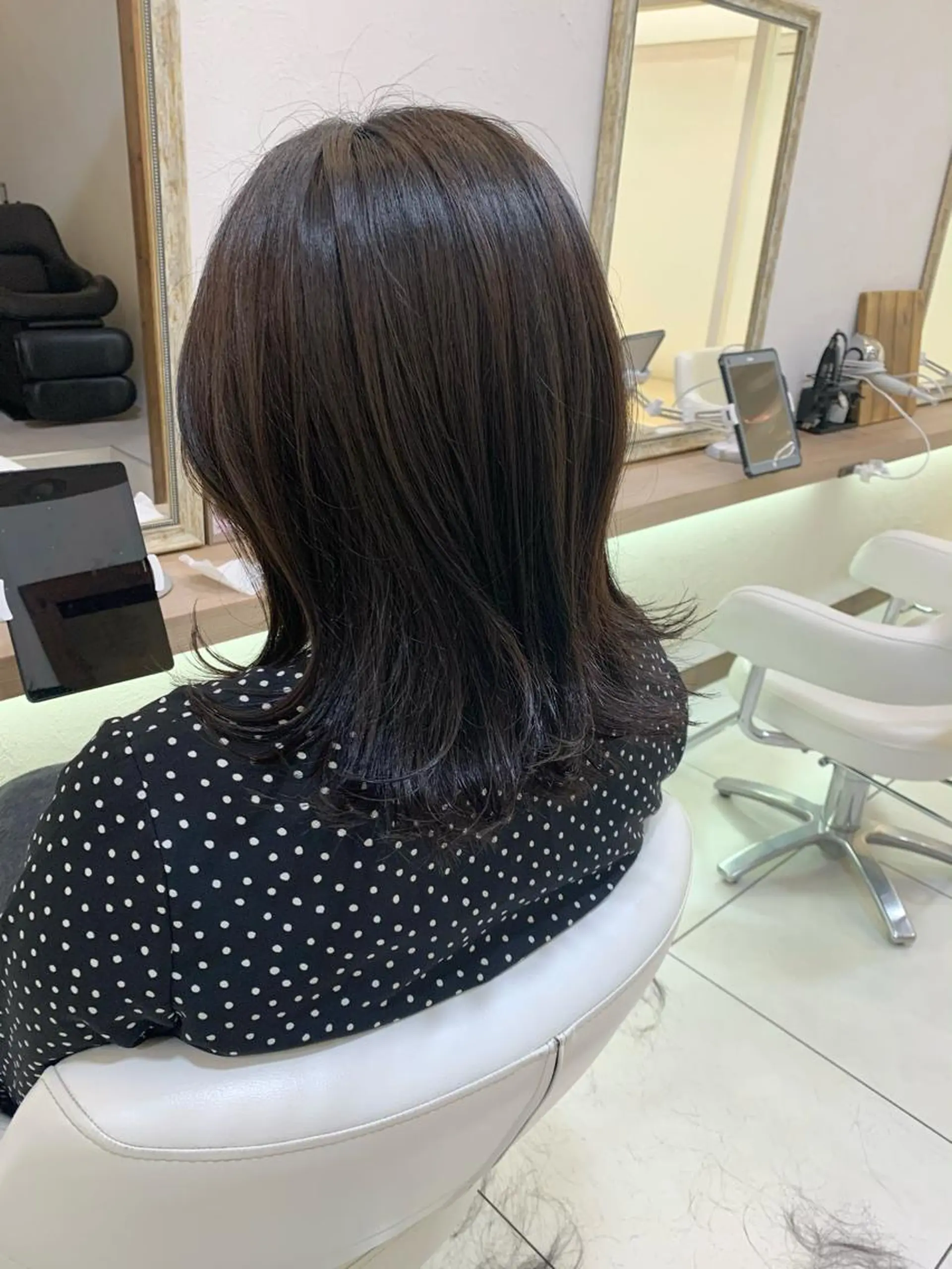 ミディアム 似合わせカラー/艶 髪質改善/ヨシザキのヘアスタイル