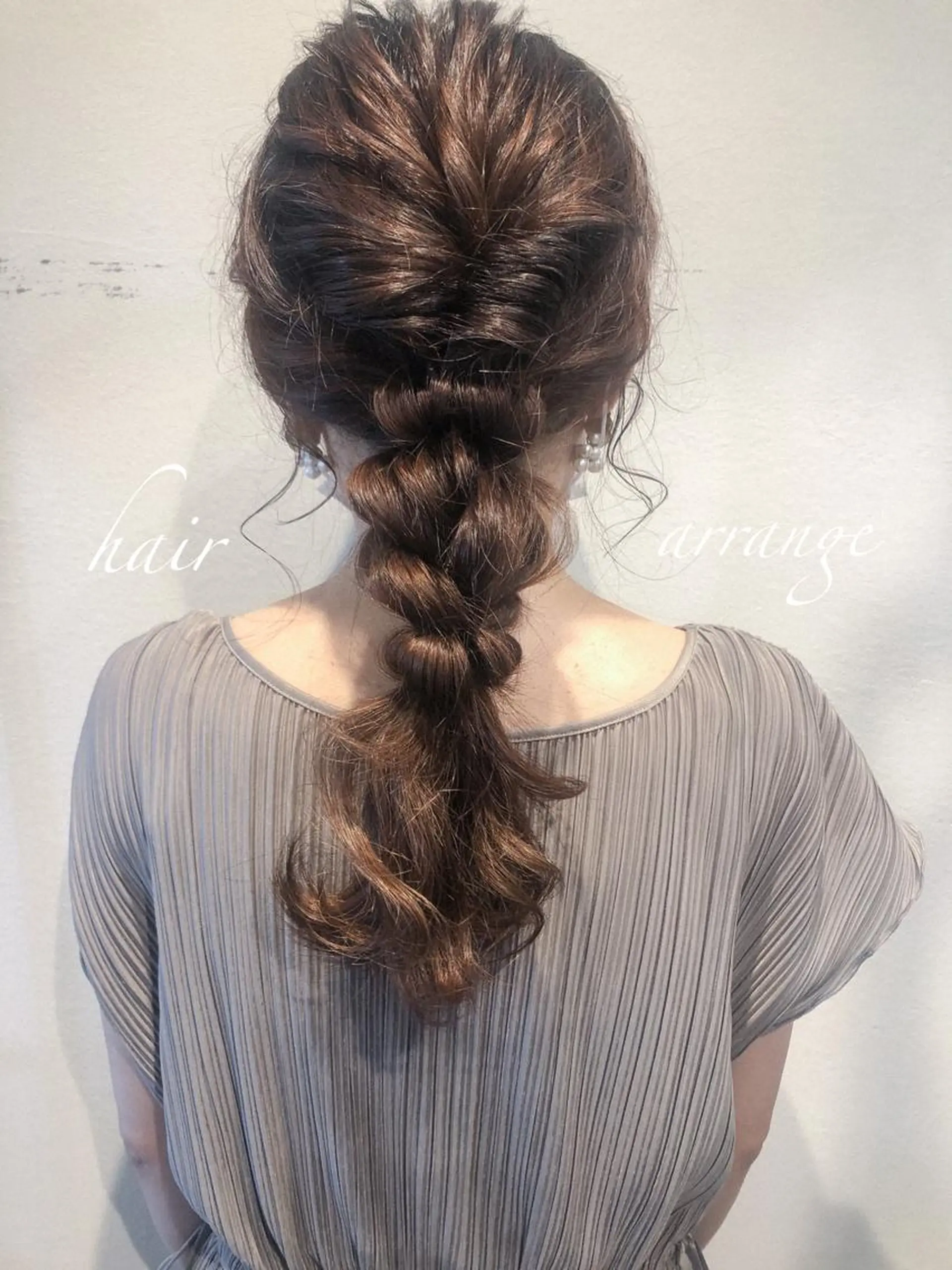 セミロング ヘアアレンジ ヘアセット カラーパティシエ facce🌼ikoのヘアスタイル