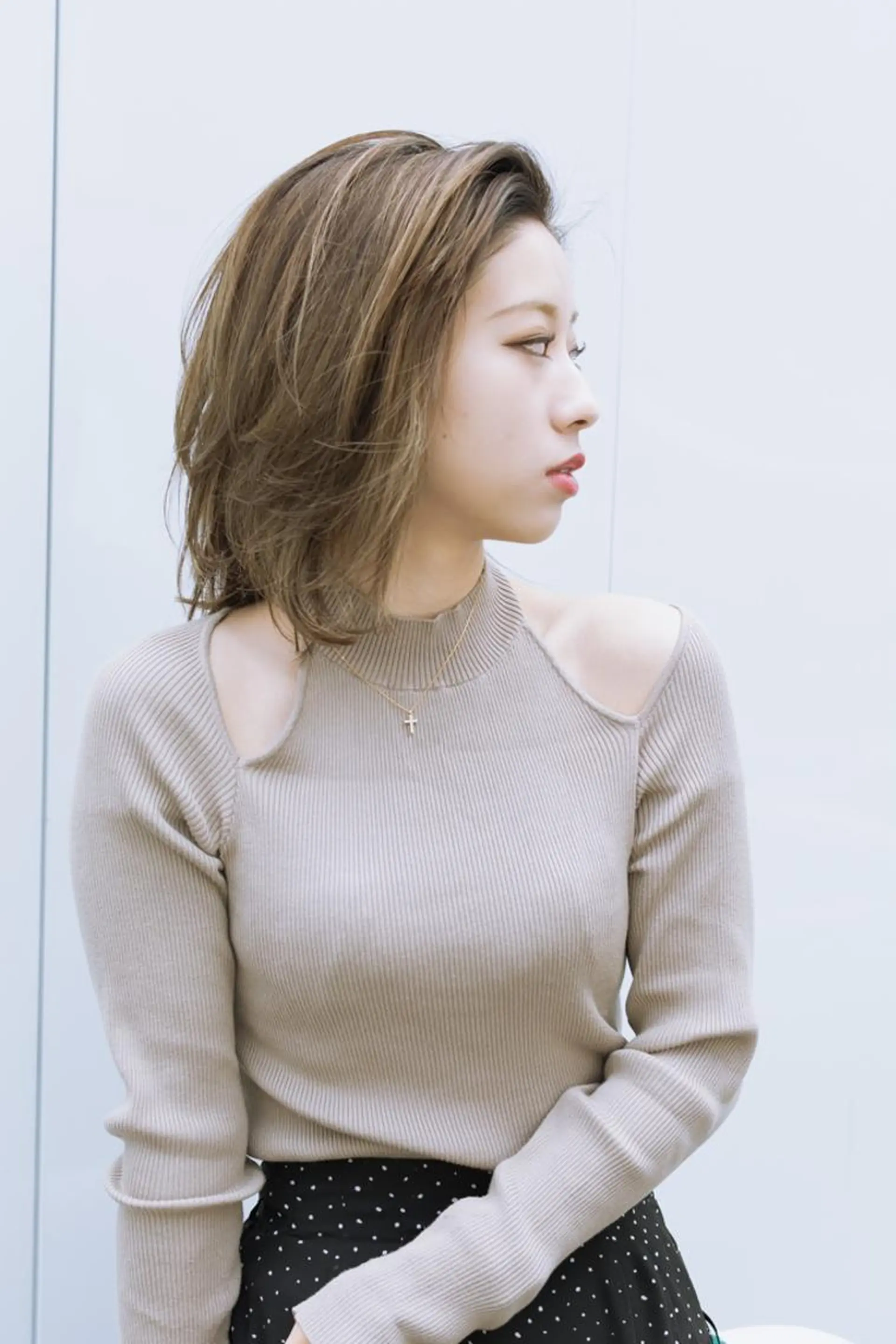 ミディアム カラー ショートボブ ベージュカラー ブルーカラー ブルージュ グレージュ カット ヘアカラー トリートメント 斉藤 正敏のその他イメージ