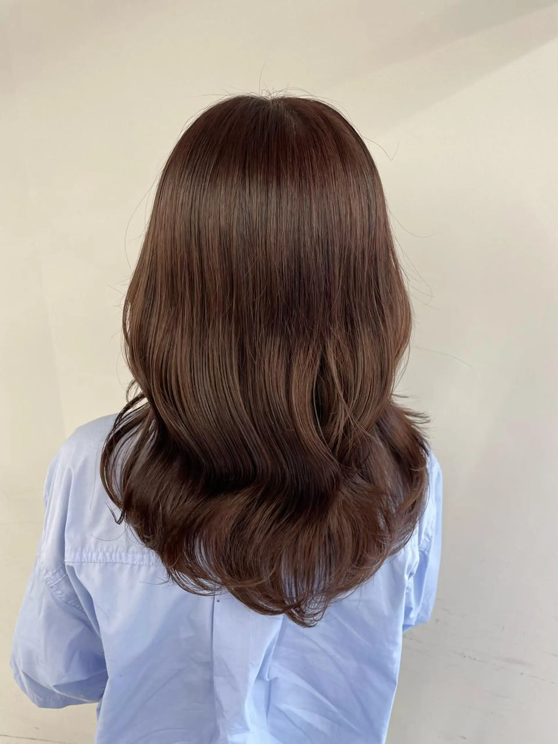 セミロング 韓国風ヘア ヘアカラー 💗韓国ヘア/透明感 💗若菜あいこのヘアスタイル