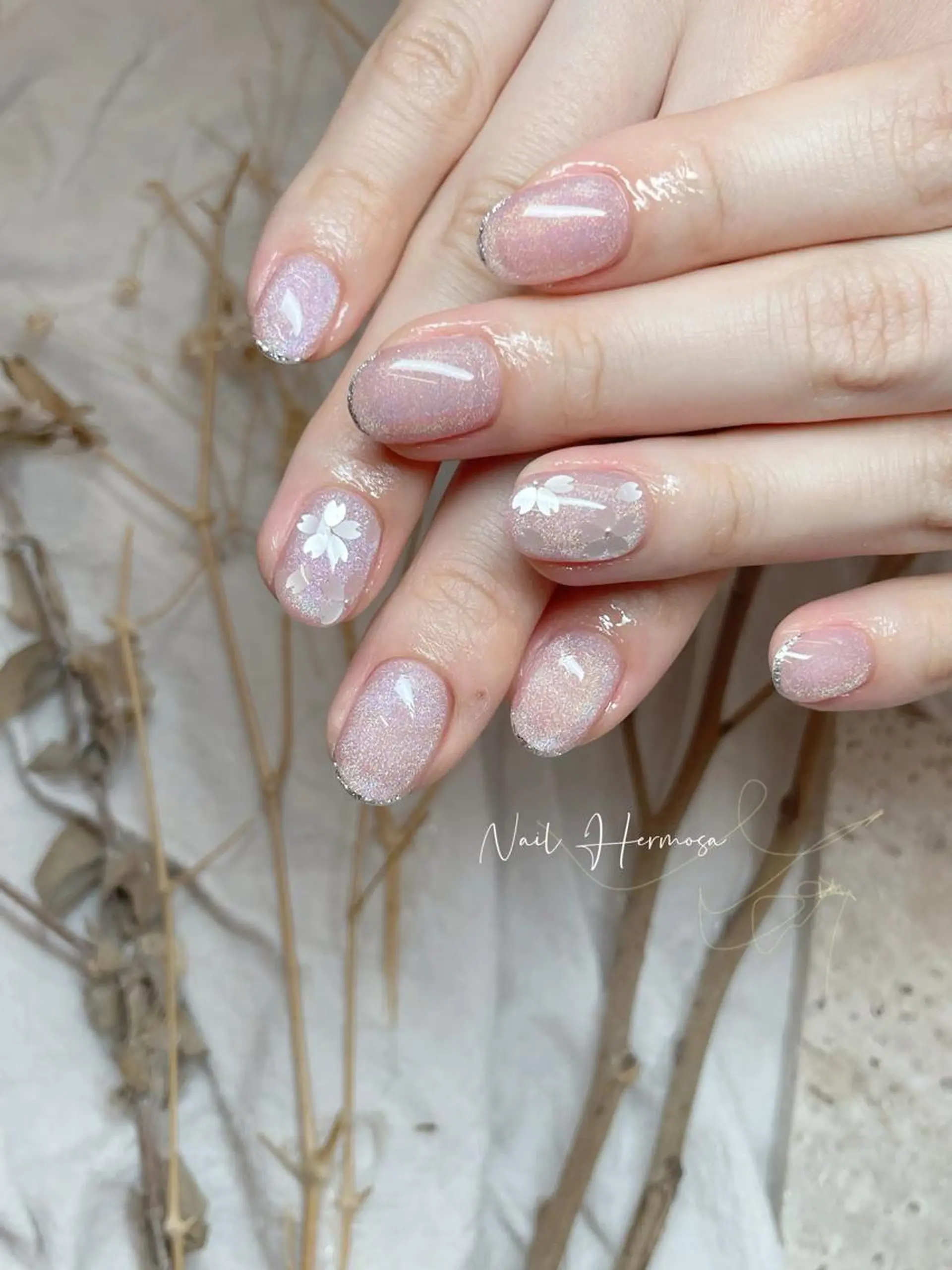 ネイル 長さ出し フラッシュネイル フットネイル ジェルネイル マグネットネイル ハンドネイル ネイル エルモサのネイルデザイン