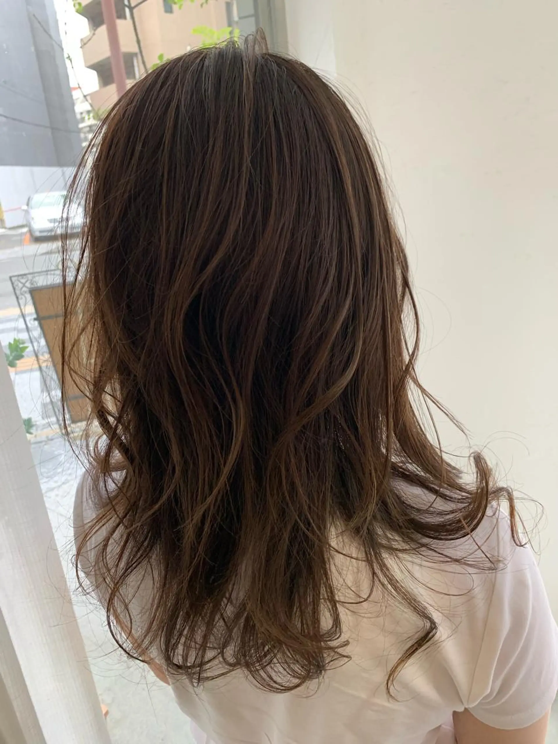 ロング カラー カット ヘアカラー fio マナミのヘアスタイル