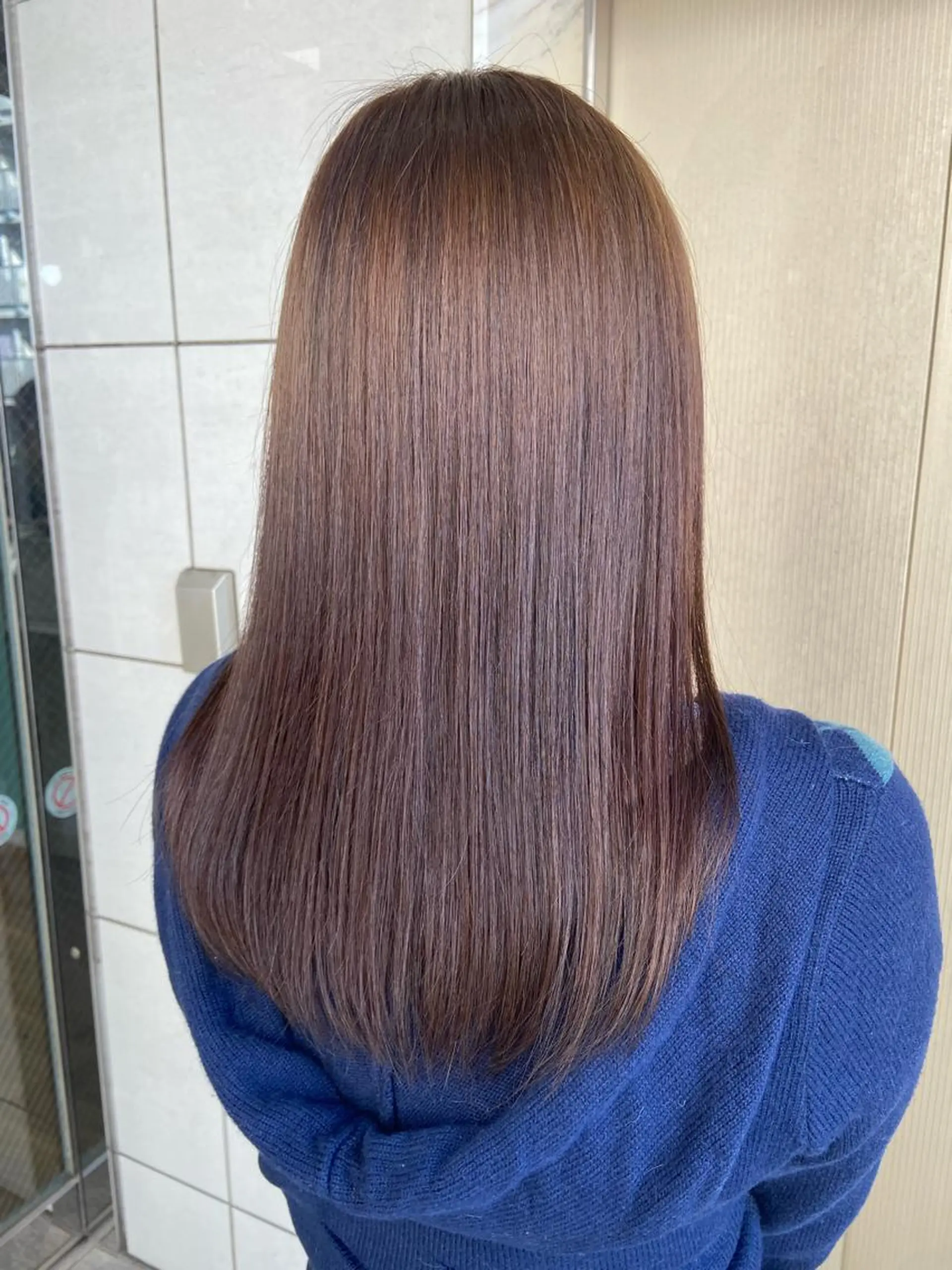 セミロング カラー ヘアカラー トリートメント 🧸プルエクステ❤︎ ネイルKAO🧸のヘアスタイル