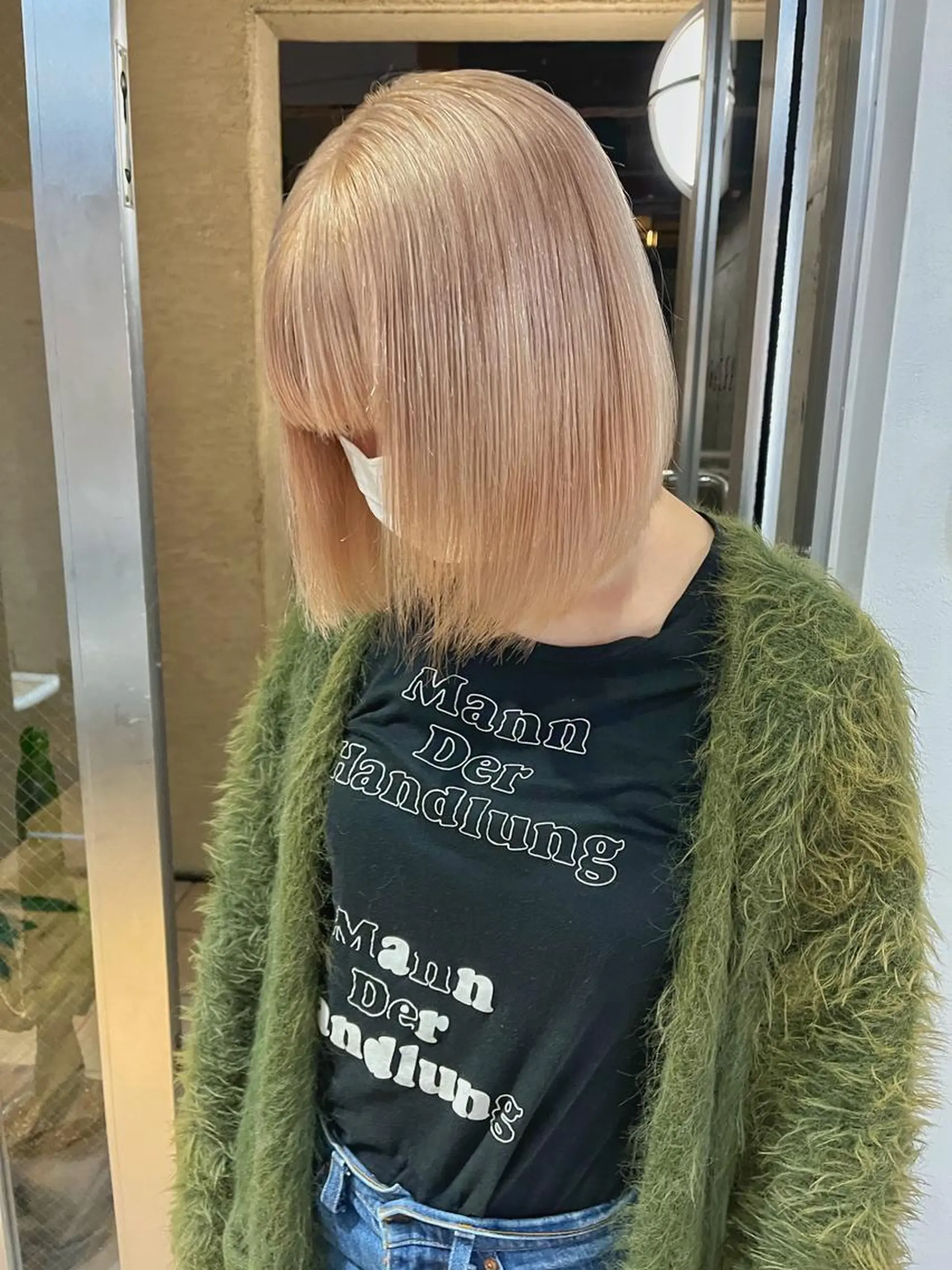 ミディアム カット ヘアカラー ハイトーンNo.1✨ パーマ✨イマイタツヤのヘアスタイル