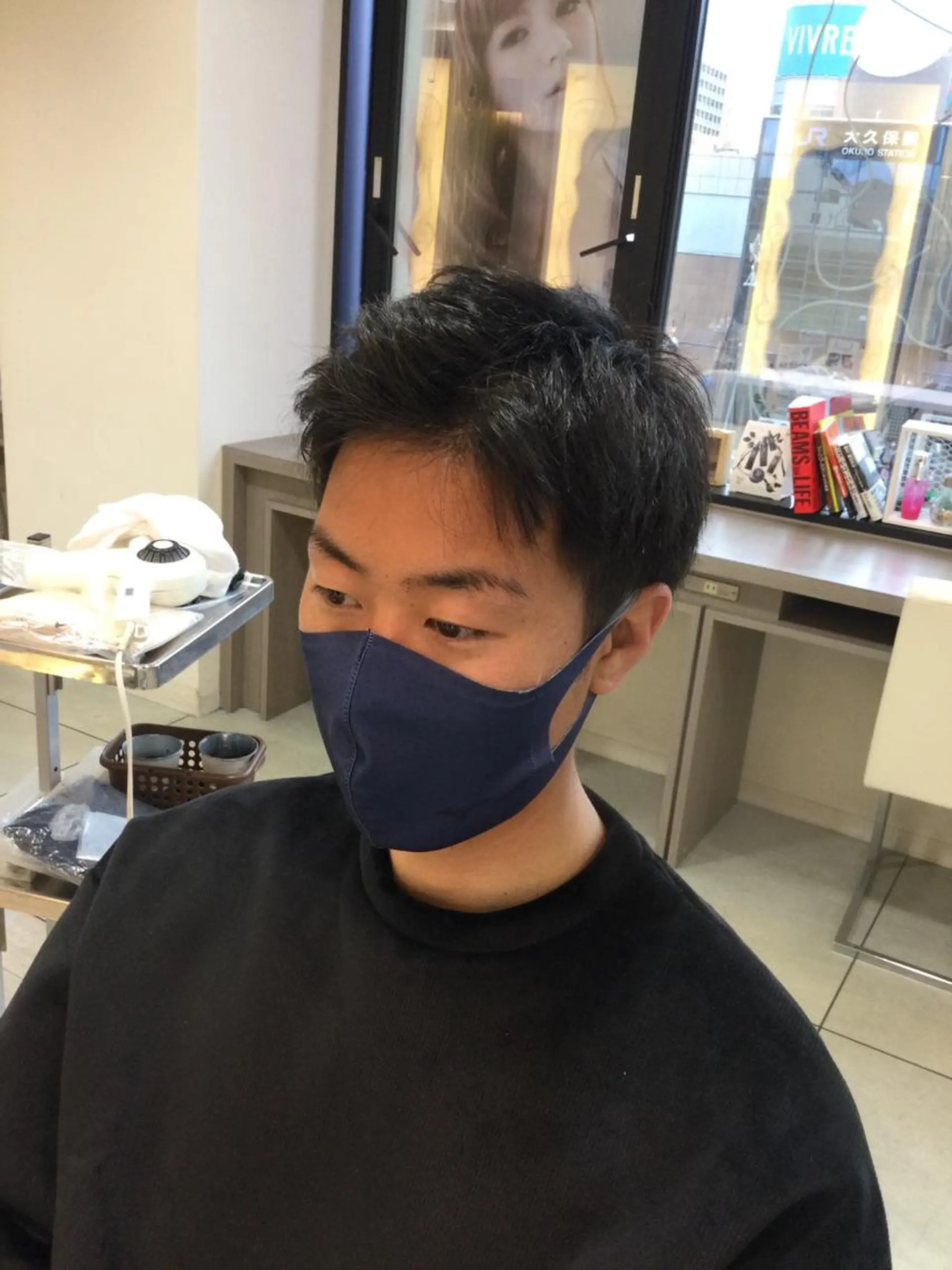 ショート メンズ アップバング 柳澤 和也のヘアスタイル