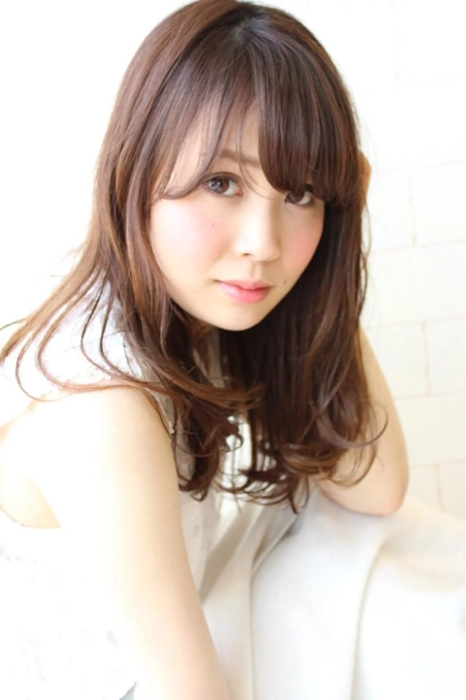 ミディアム カラー 🌹ハッシュカット、 レイヤー韓国ヘア🌹のヘアスタイル