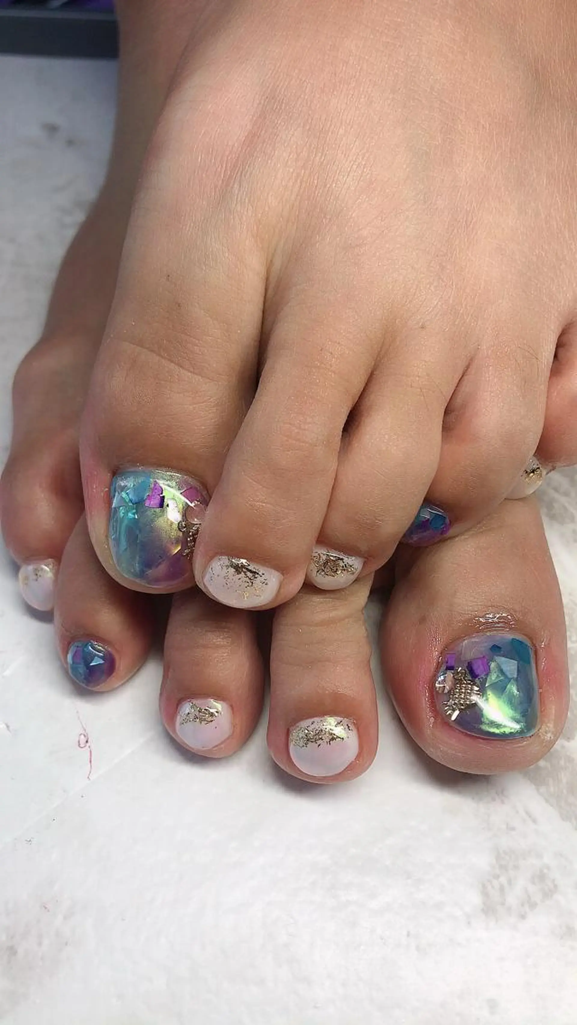 ネイル フットネイル 内田 奈津美のネイルデザイン