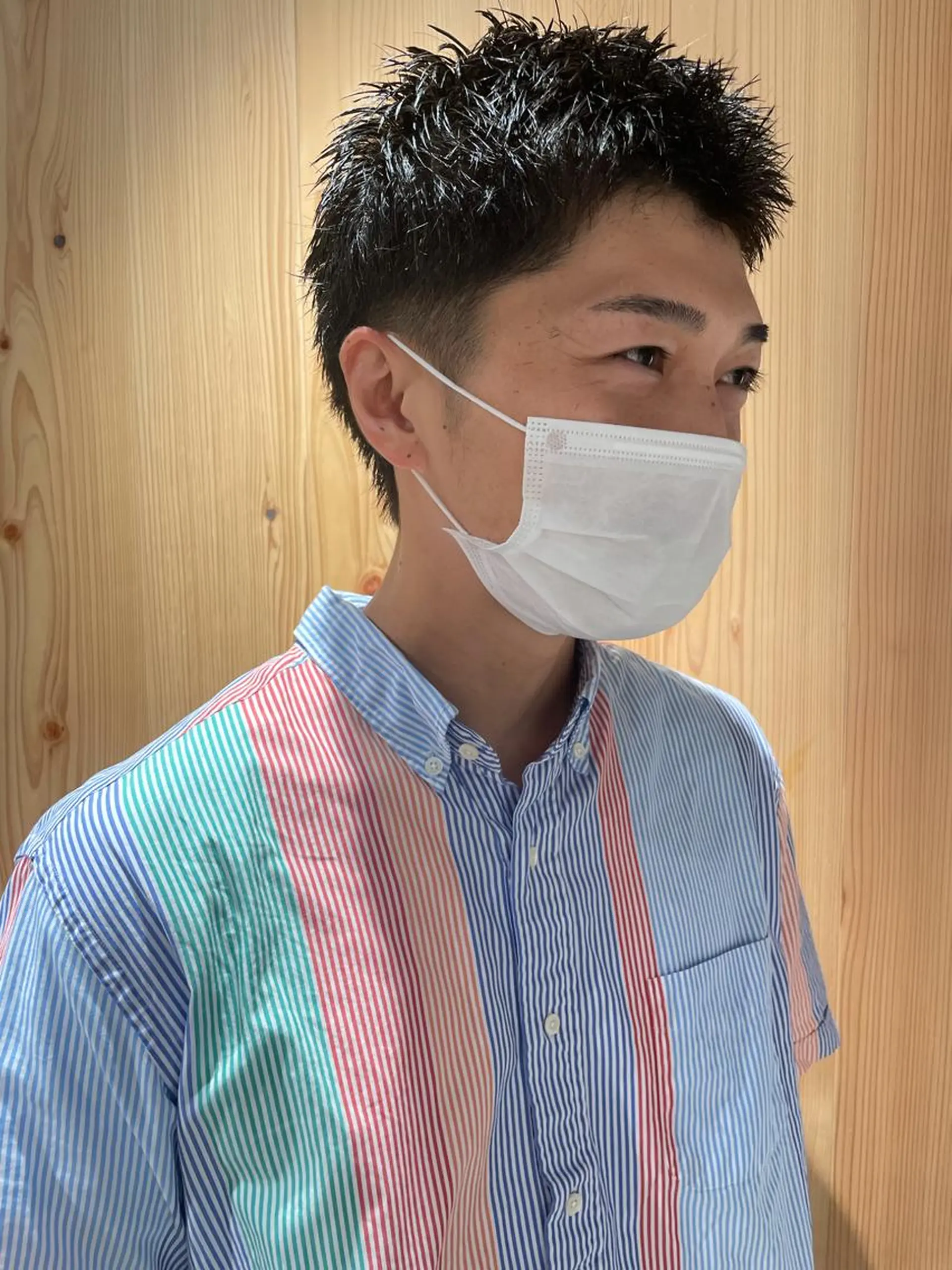 ショート カラー パーマ ヘアアレンジ メンズ パーソナルカラー合わ せたカラー🤍なつみのヘアスタイル