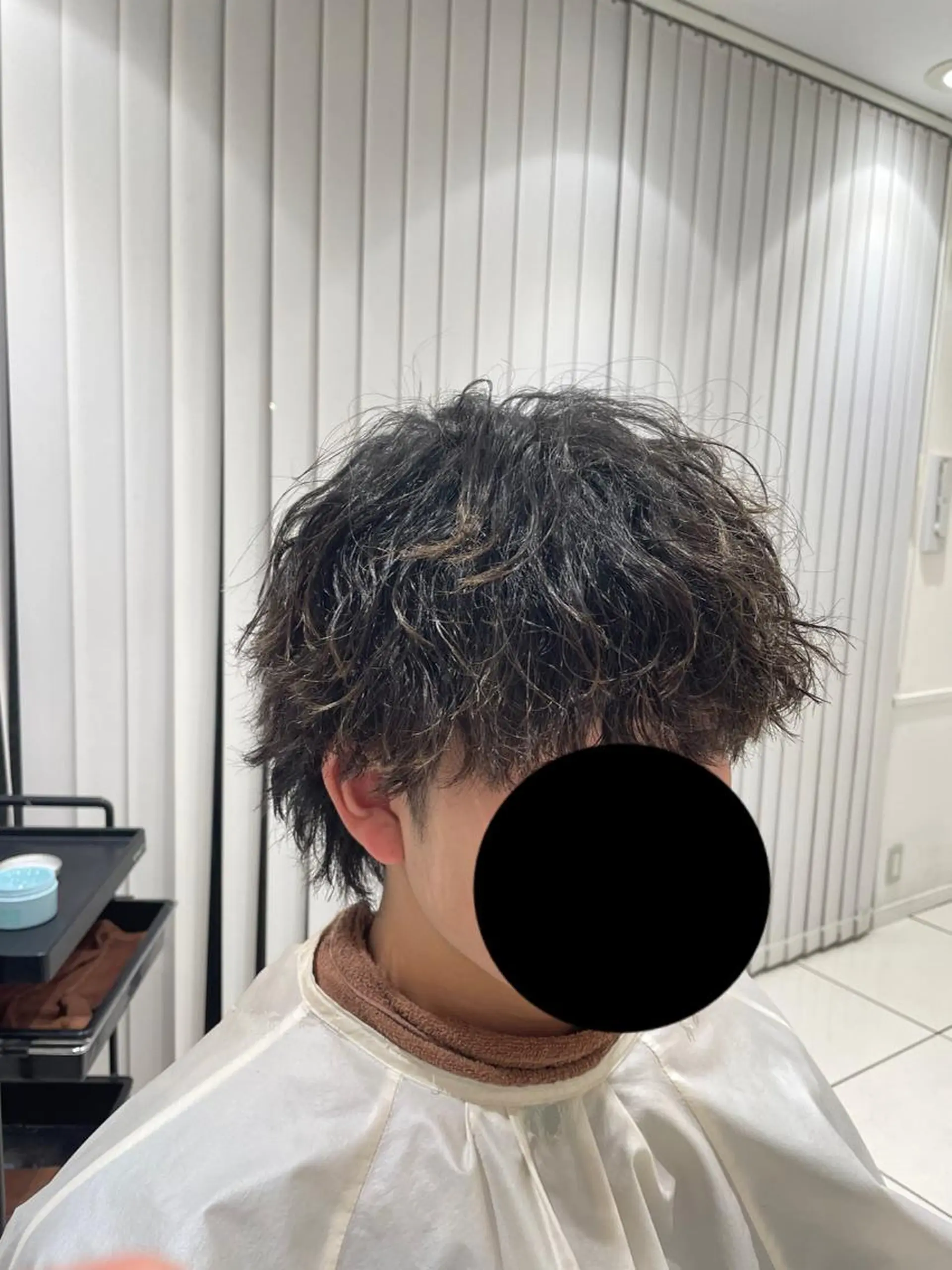 パーマ メンズ メンズパーマ 波巻きパーマ 🔹メンズ縮毛矯正 川島爽楽🔹のヘアスタイル