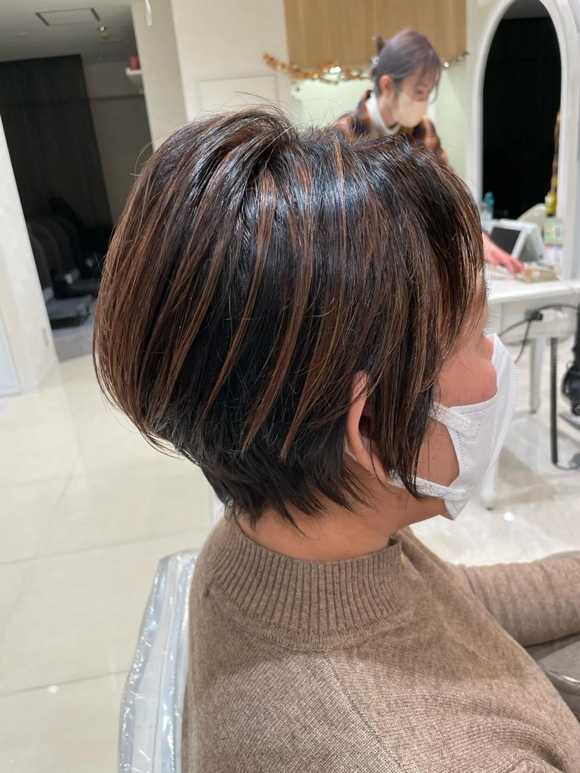 ショート カット ヘアカラー ✨酸性ストレート✨ 南川だいさくのヘアスタイル