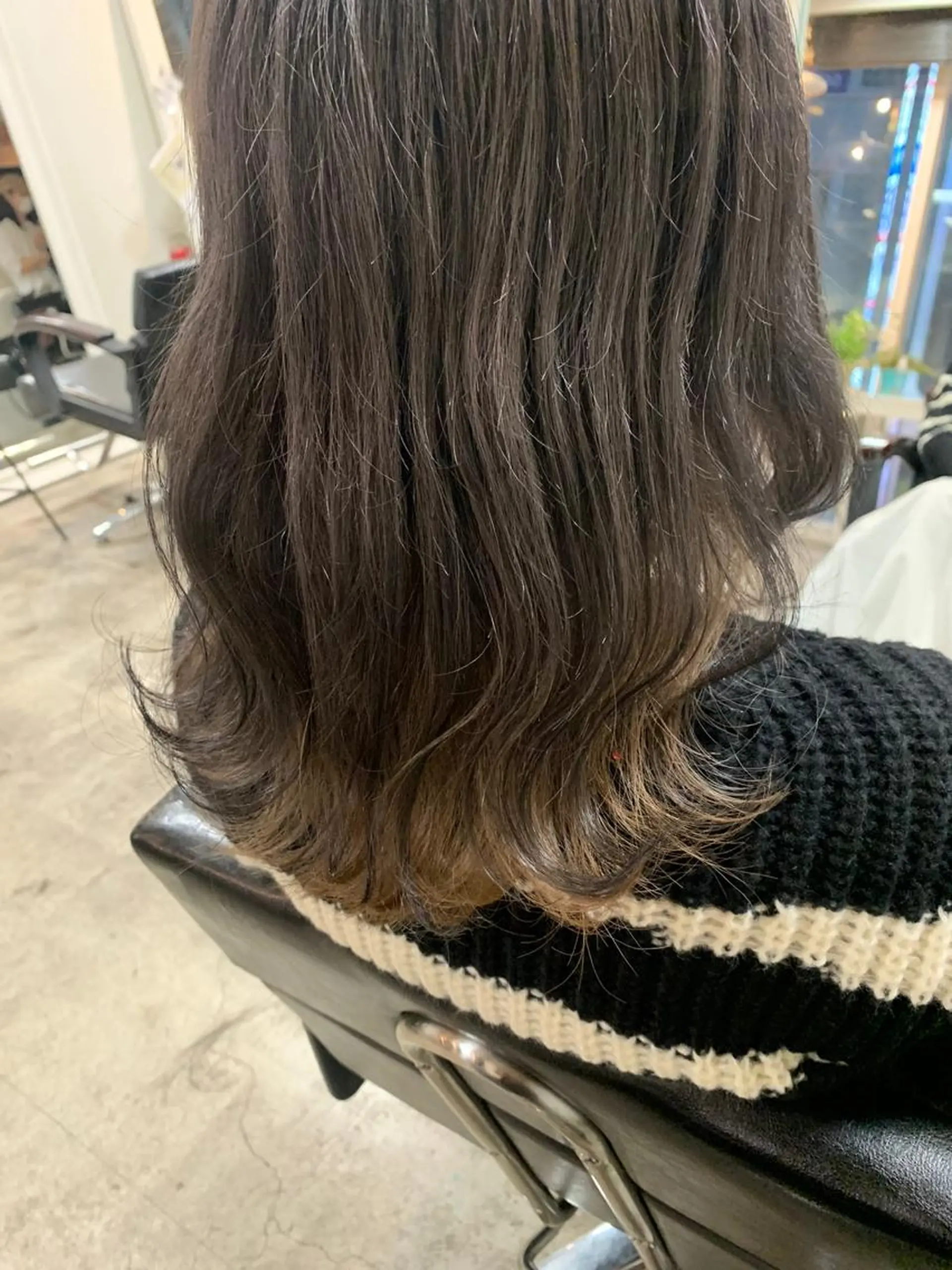 セミロング カラー ベージュカラー グレージュ ミルクティーベージュ カット ヘアカラー トリートメント 似合わせレイヤー カット/KANNAのヘアスタイル