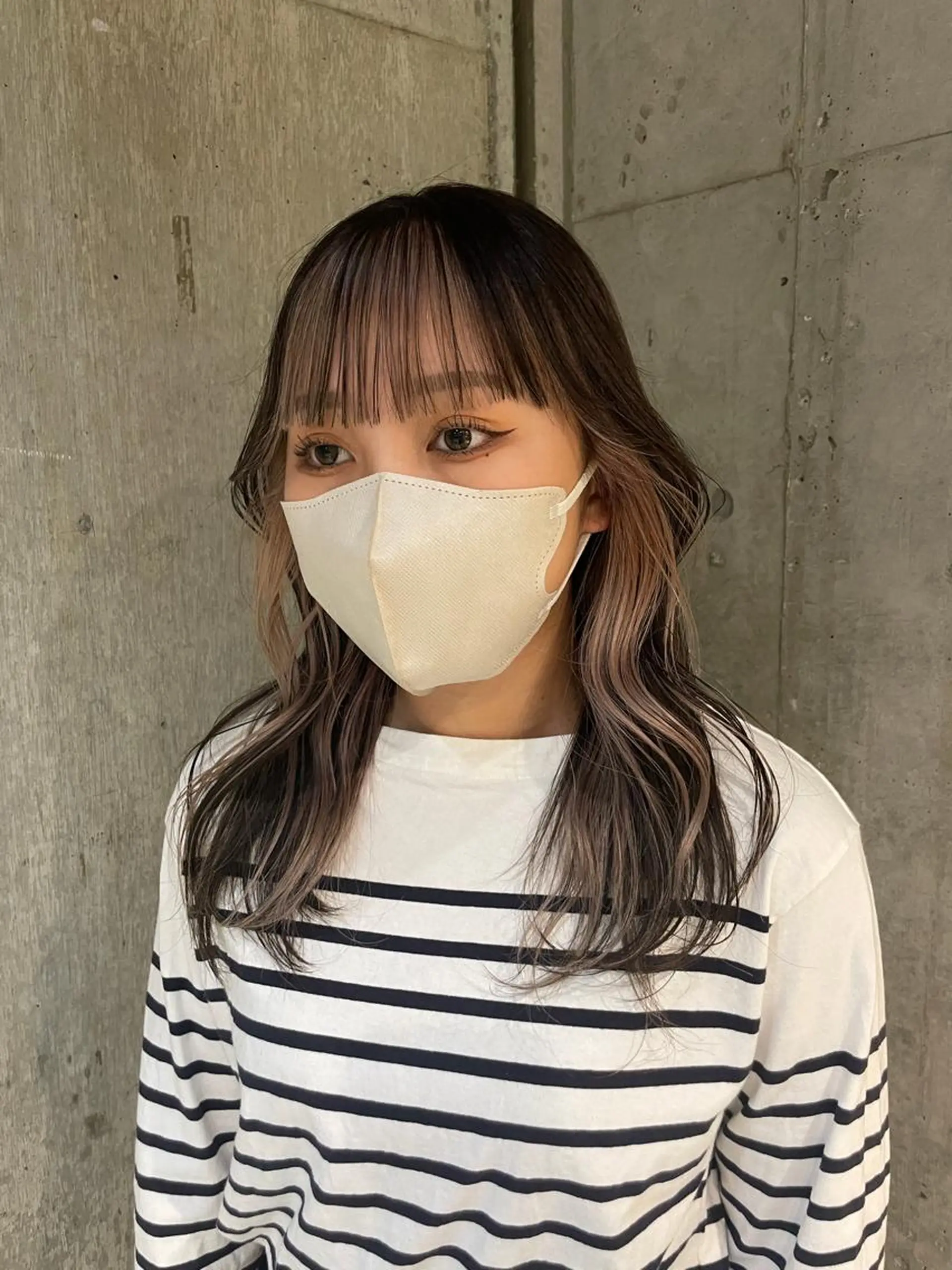 セミロング ヘアカラー ミルクティーベージュ 🩰🤎miharuのヘアスタイル