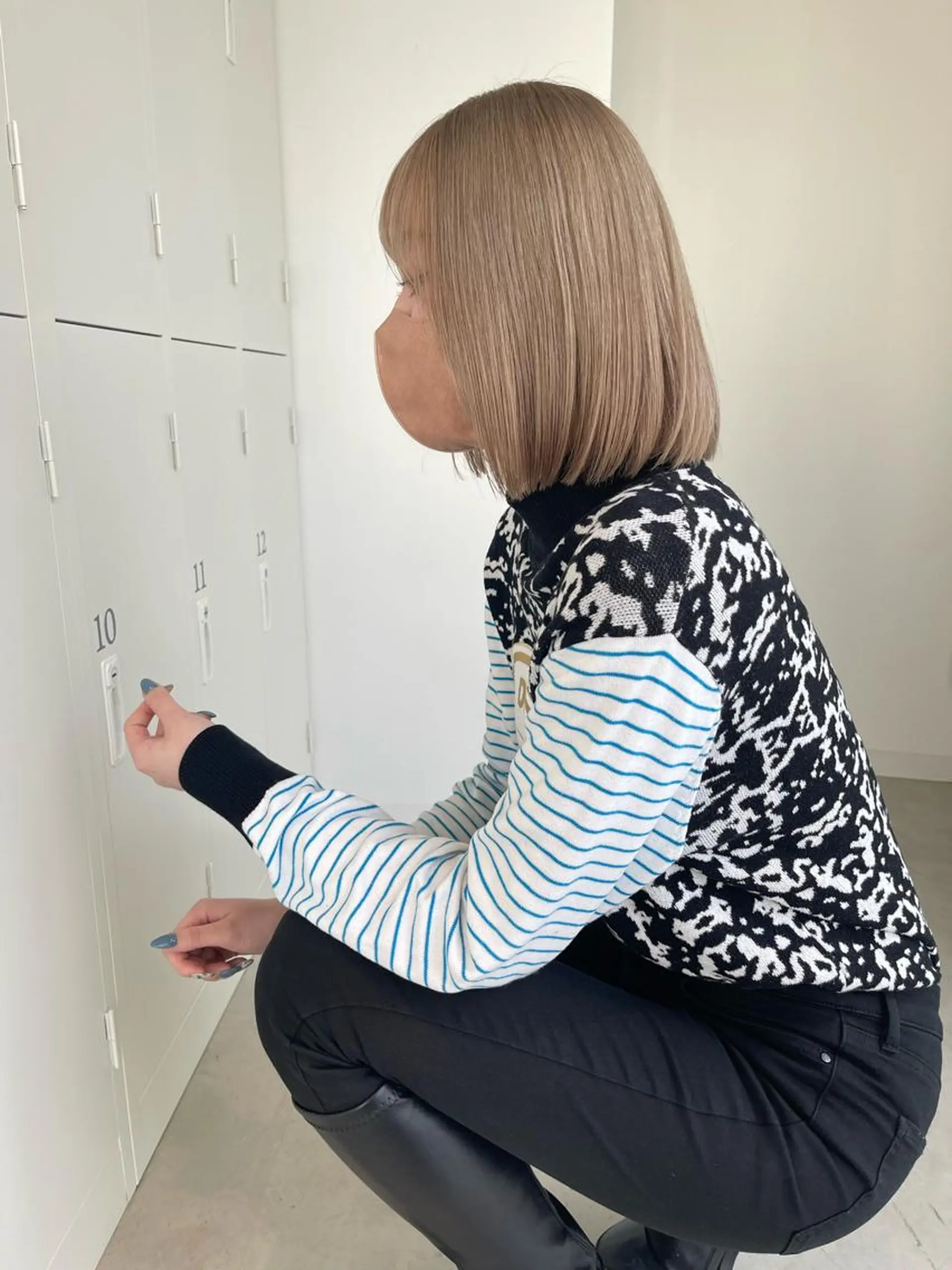 ショート カラー ヘアカラー トリートメント 店長　MANAMI ／ブリーチ／骨格ボブのヘアスタイル