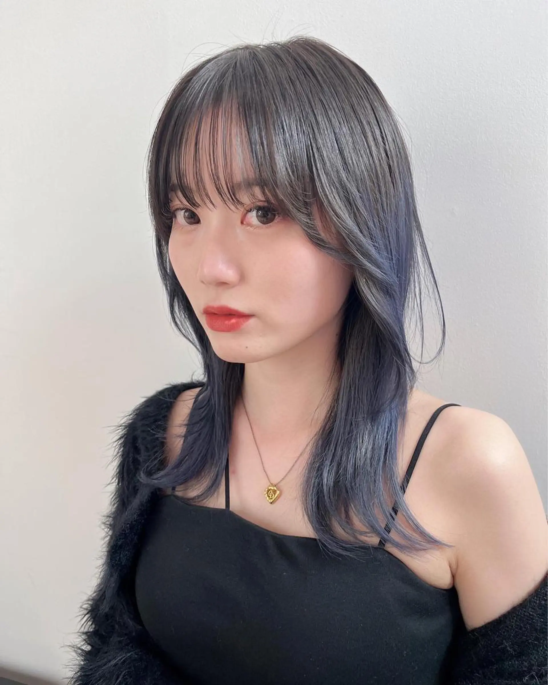 ミディアム カラー 韓国ヘア/耳ツボジュ エリー♡ayumuのヘアスタイル