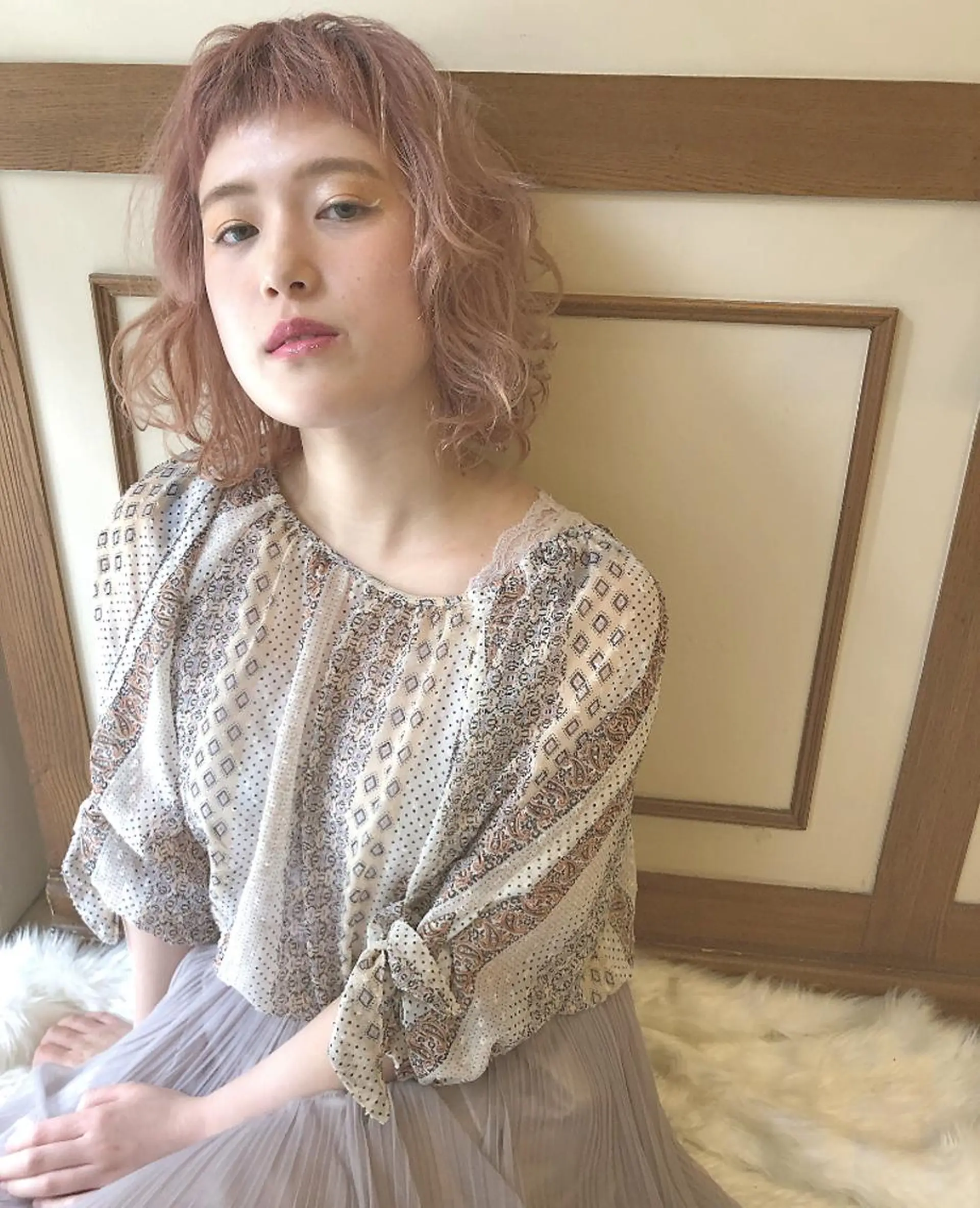 ミディアム ミディアムパーマ granew*所属・sakamoto sayaのヘアスタイル