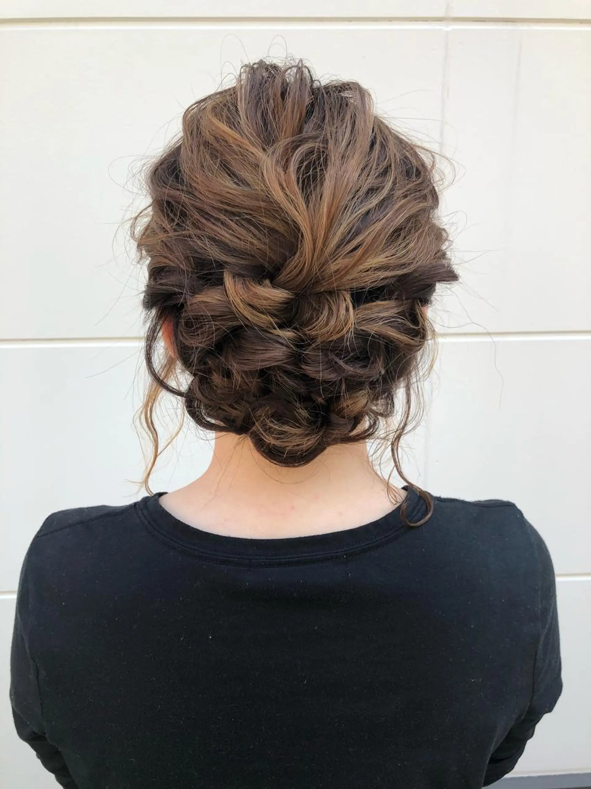 ミディアム カラー ヘアアレンジ 榎園 由美のヘアスタイル