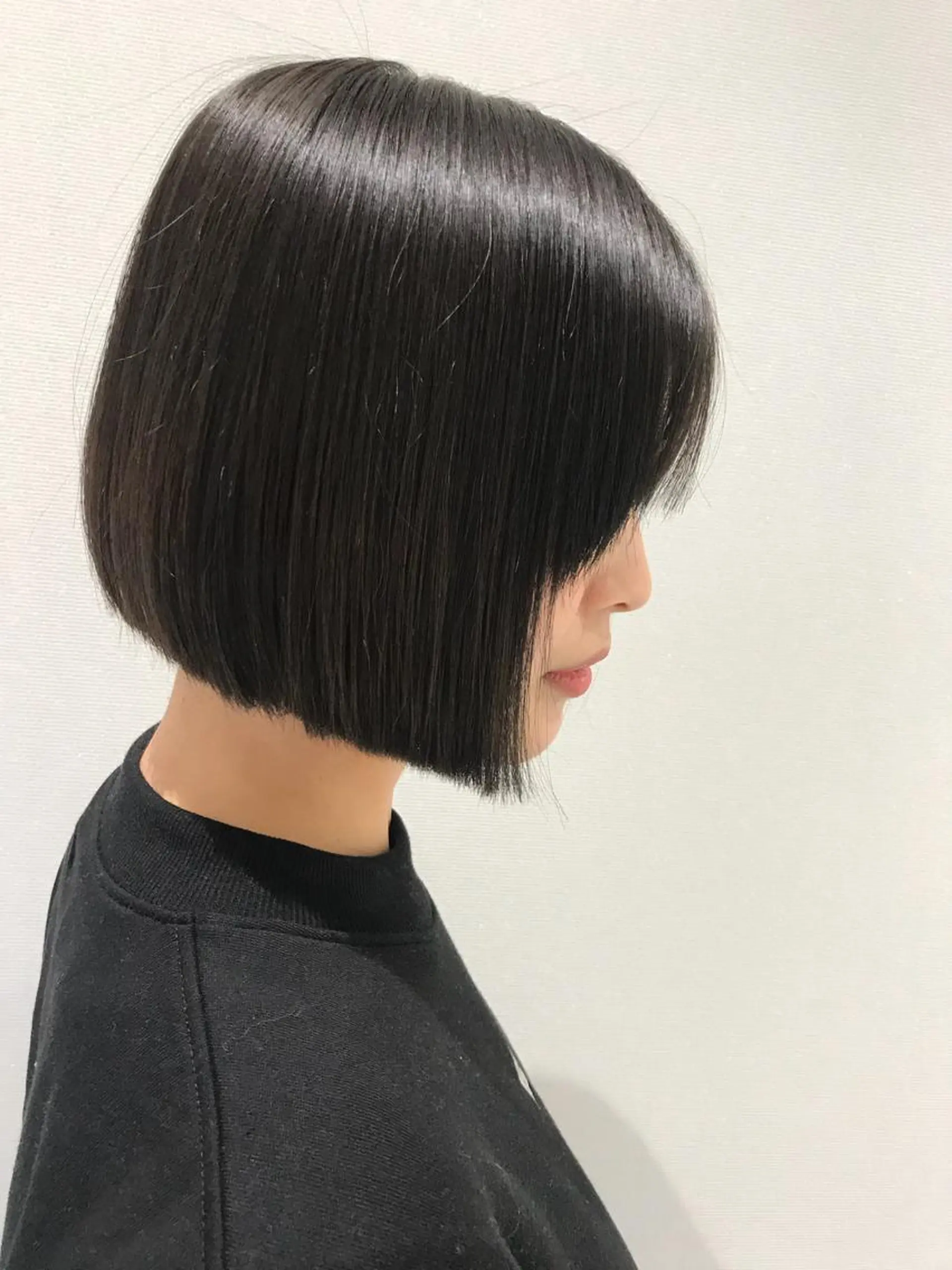 ミディアム カラー 透明感カラー イルミナカラー ボブ 江崎 わか子のヘアスタイル