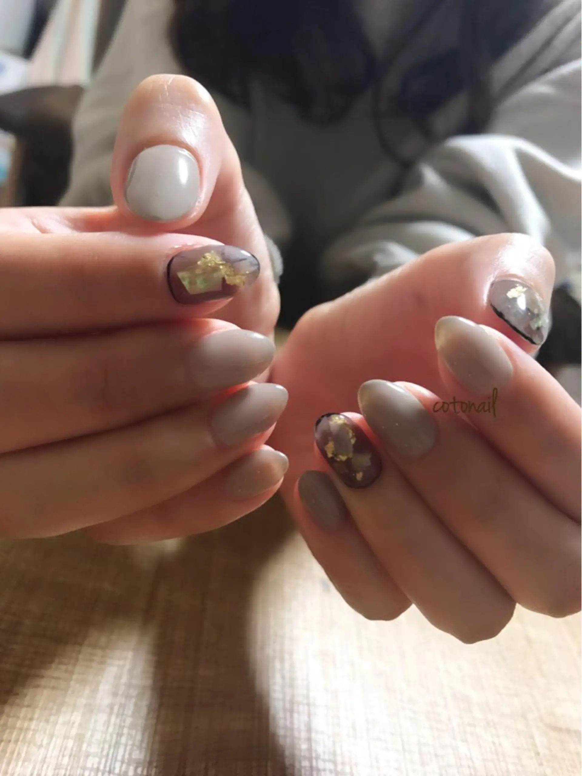 ネイル シンプルネイル ツメトマツゲ .のネイルデザイン