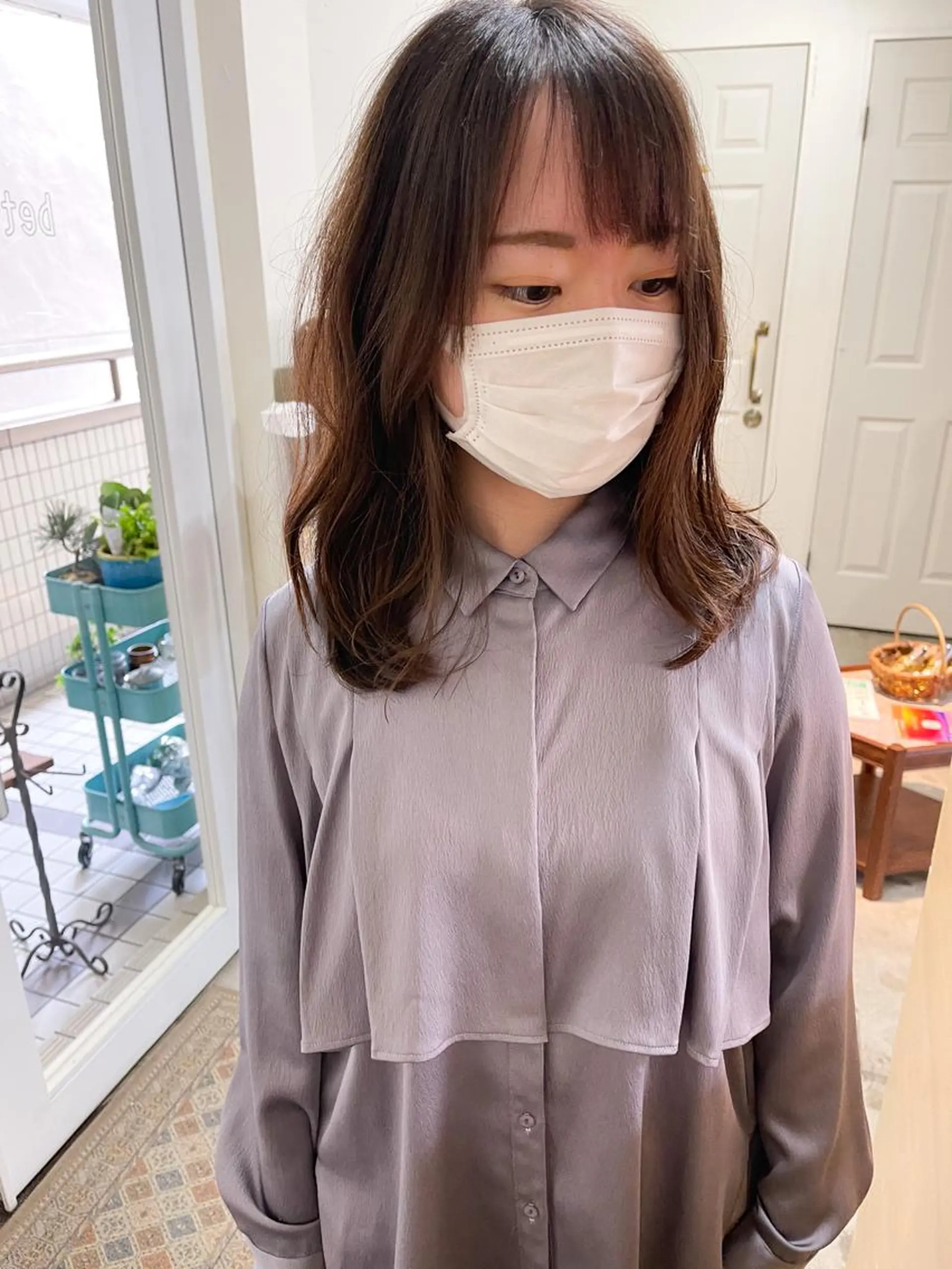 ミディアム パーマ クロエ新宿所属・❏アンニュイパーマ 川原畑 拓也❏のヘアスタイル