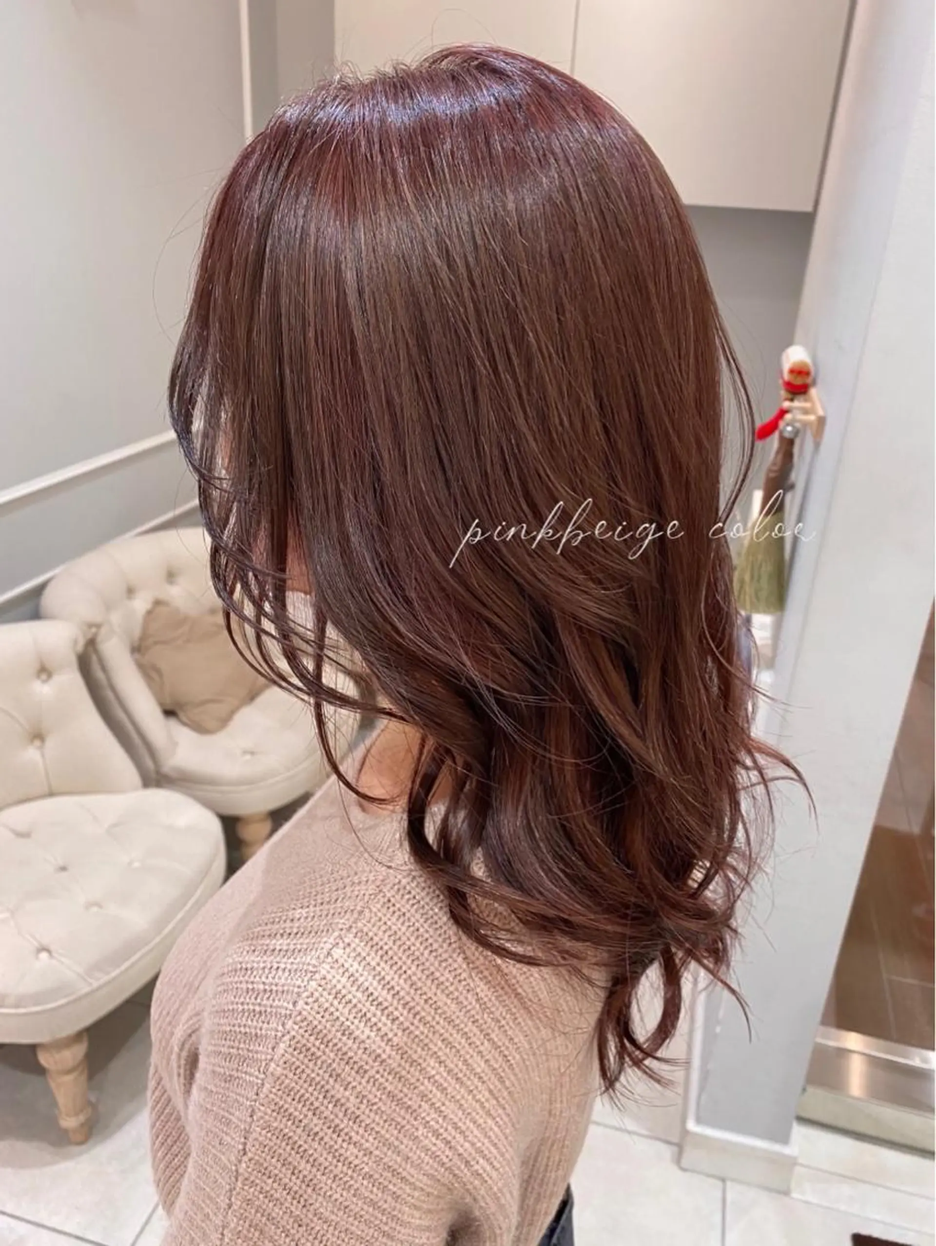 ロング カラー ベージュカラー ブリーチ ピンクカラー ピンクベージュ カット ヘアカラー トリートメント 韓国ヘア🇰🇷 トヨキトキコのヘアスタイル