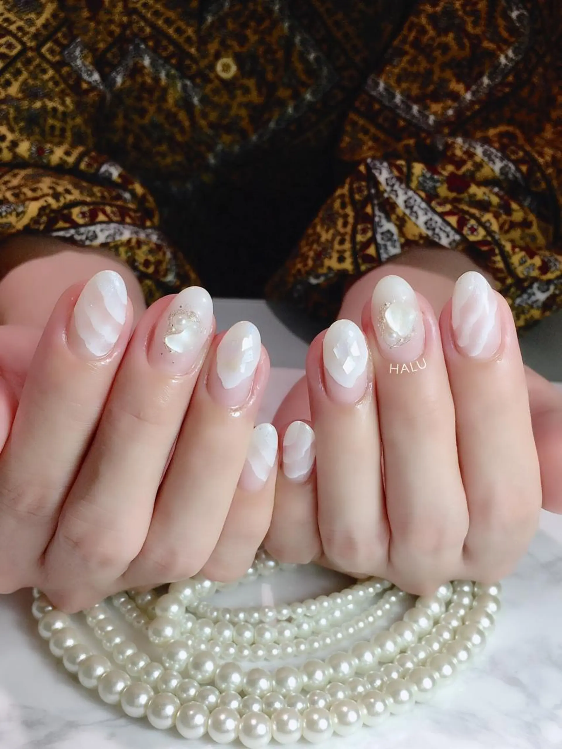 ネイル ブルー HALU ハルのネイルデザイン