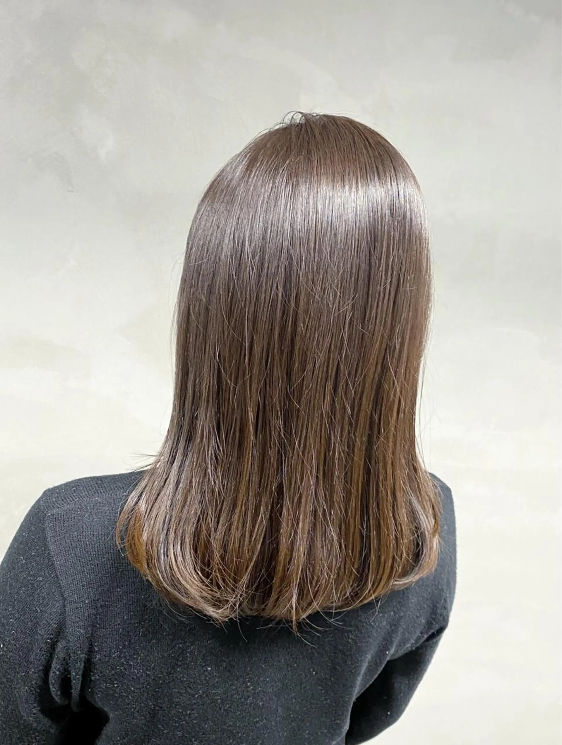 セミロング カラー アッシュ ベージュカラー カット ヘアカラー トリートメント ヘッドスパ 艶髪/髪質改善/ MONSO山本のヘアスタイル