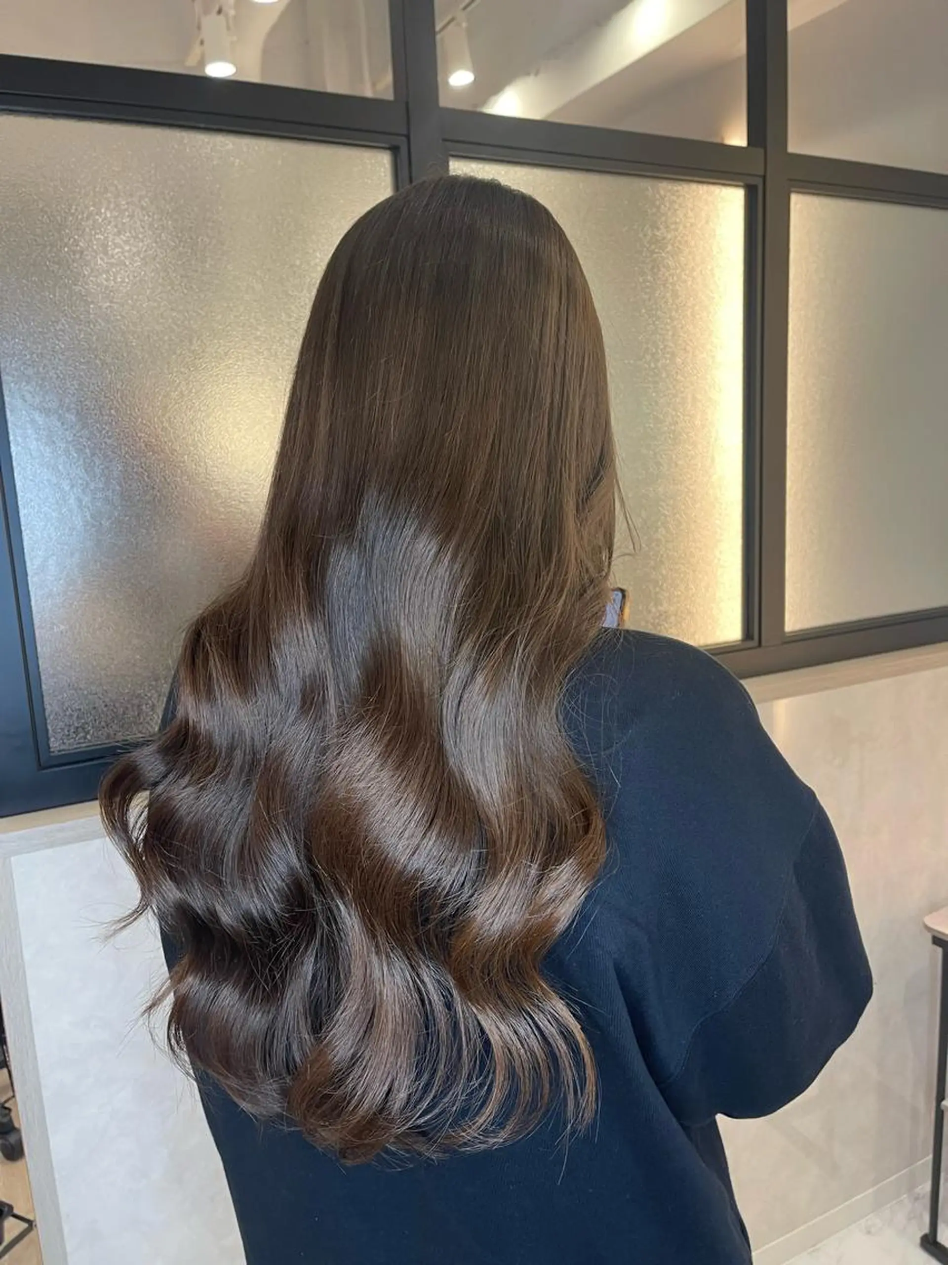 ロング カラー ヘアカラー トリートメント &chaLme   心斎橋所属・emi/髪質改善/ 韓国風/艶カラーのヘアスタイル