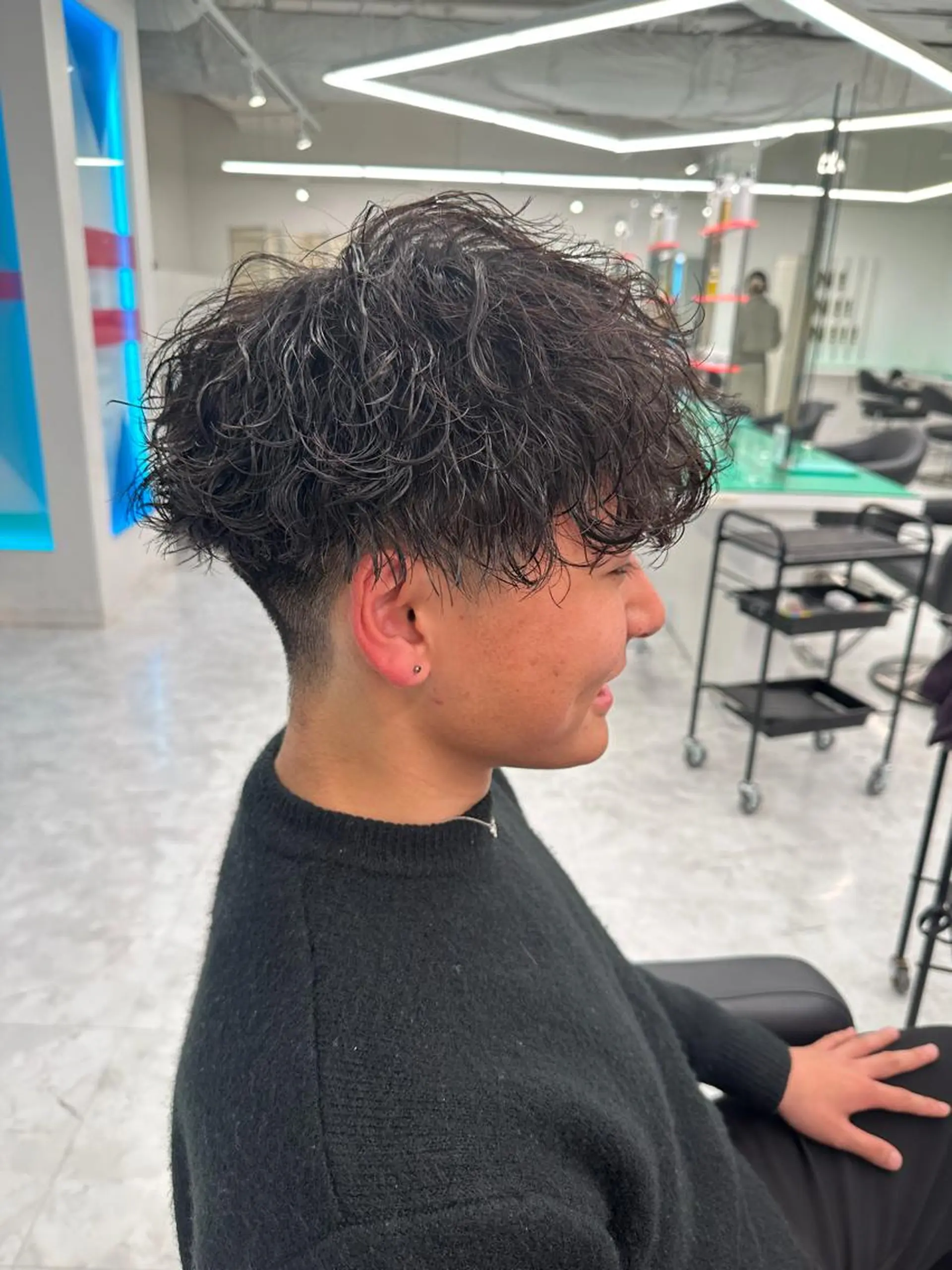 ショート カラー パーマ メンズ 【メンズサロン】 BLUCK 横浜のヘアスタイル