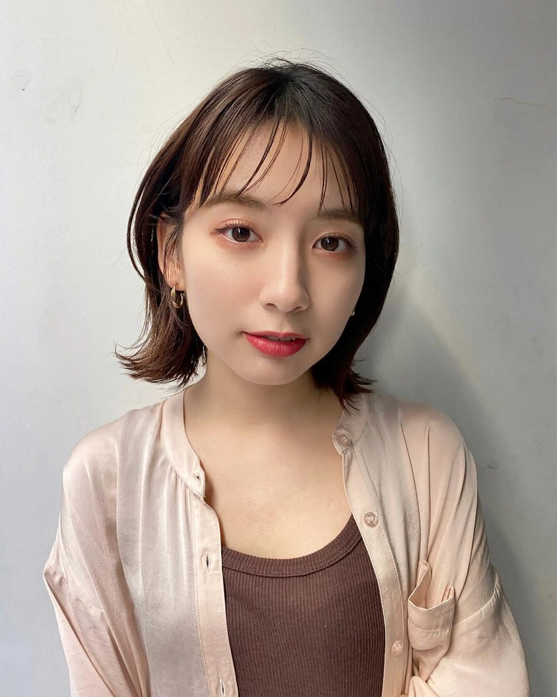 ショート カラー ベージュカラー 透明感カラー ボブ くびれヘア ボブ、ミディアム得意 🤍Emmy🤍のヘアスタイル