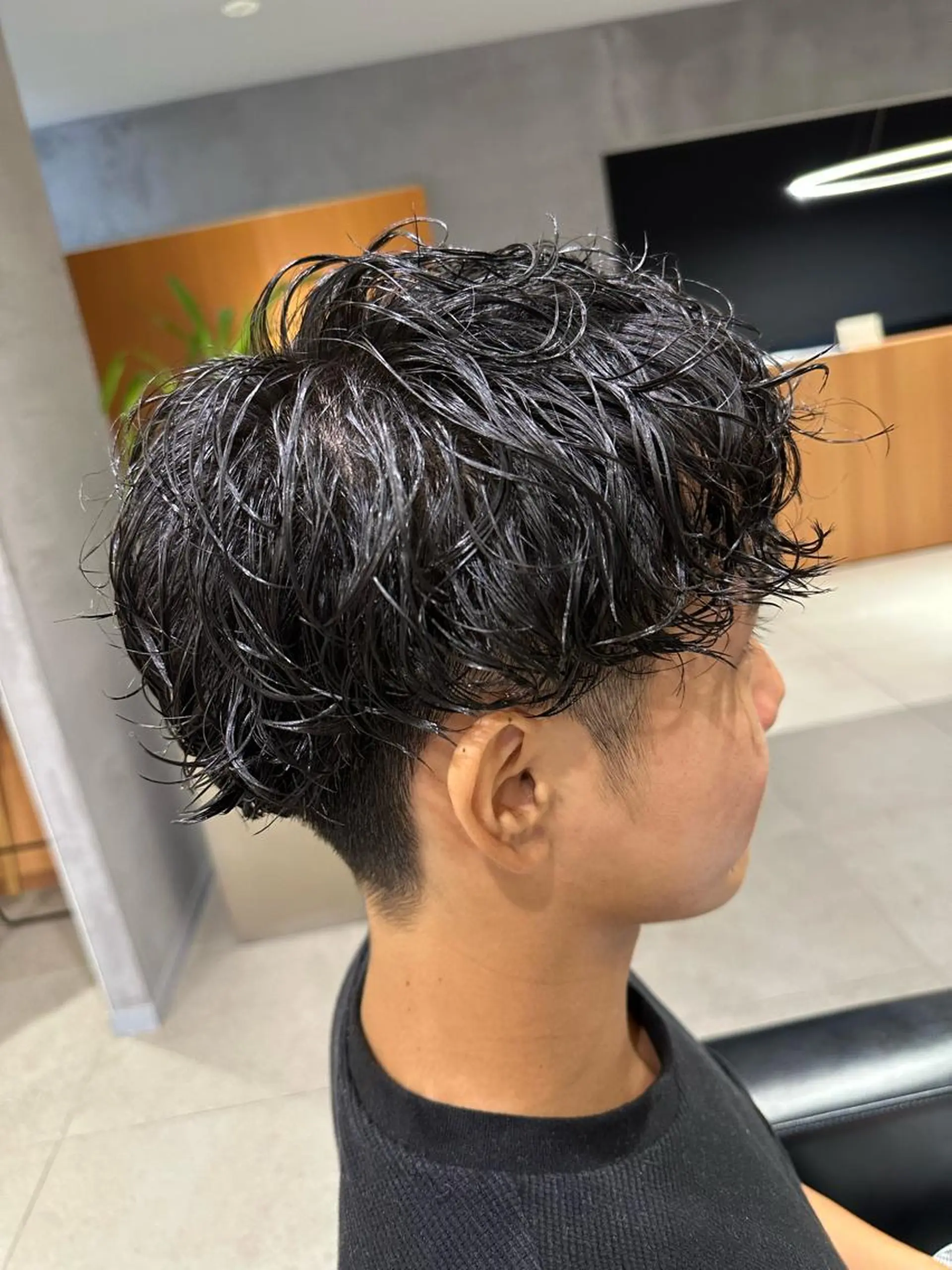 ショート パーマ メンズ メンズパーマ LICO HAIR＆RELAXATION 名駅店所属・メンズ特化美容師/ パーマ/波巻き/陸翔のヘアスタイル