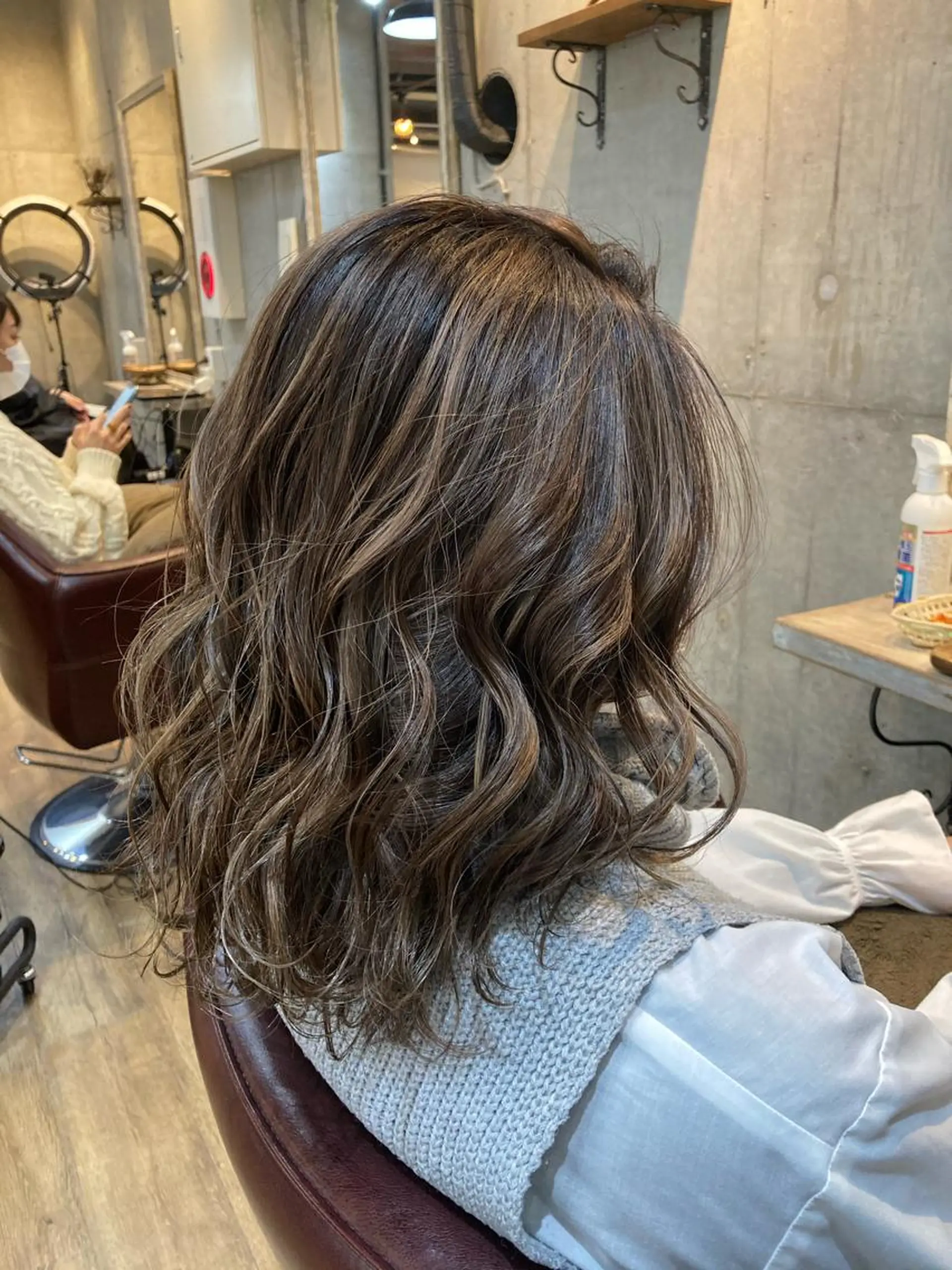 ミディアム カラー ベージュカラー ハイライトカラー ハイライト Trill所属・縮毛矯正/髪質改善 /SATOKOのヘアスタイル