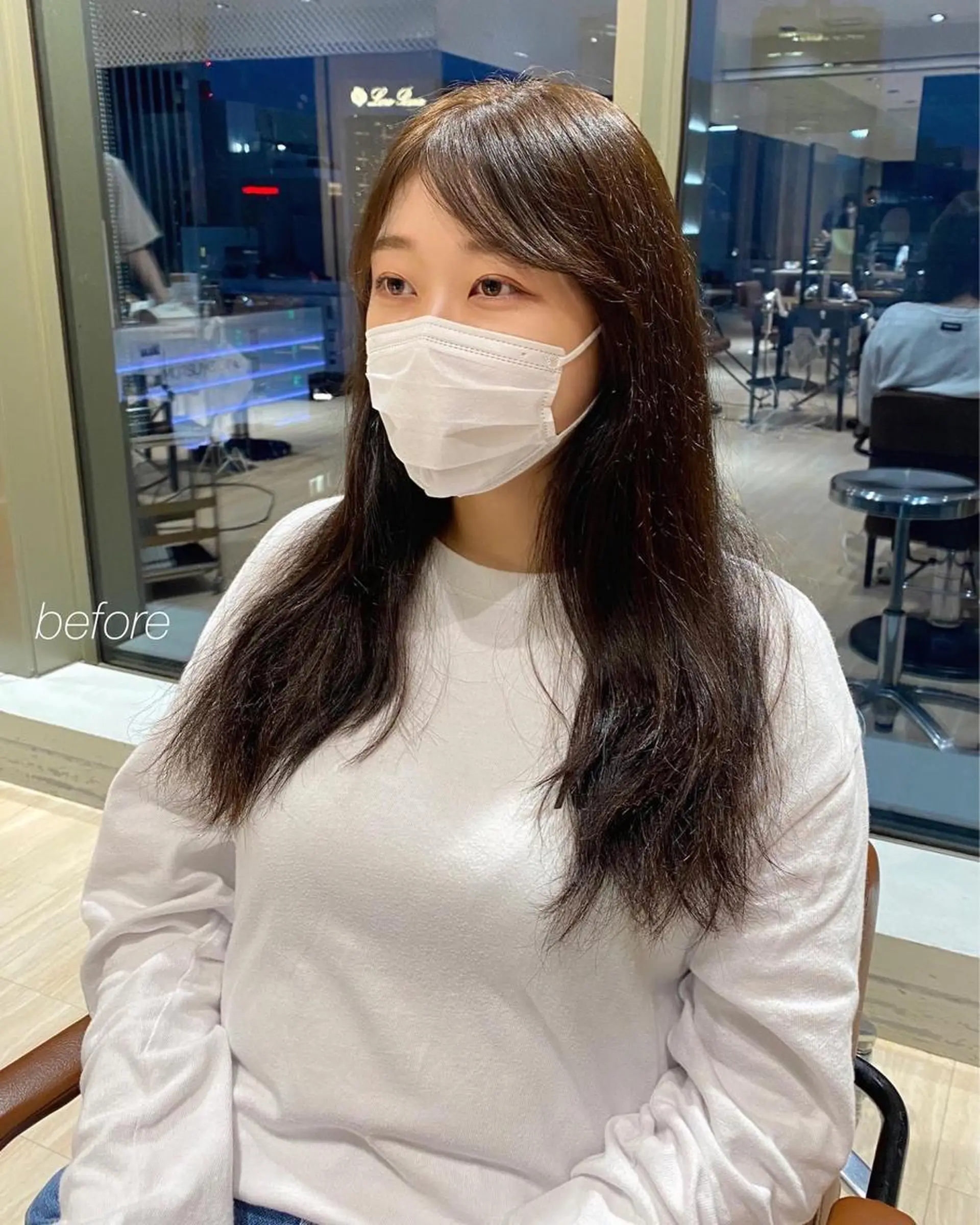 ロング カラー レイヤー/顔周り /透明感🩶高橋大のヘアスタイル