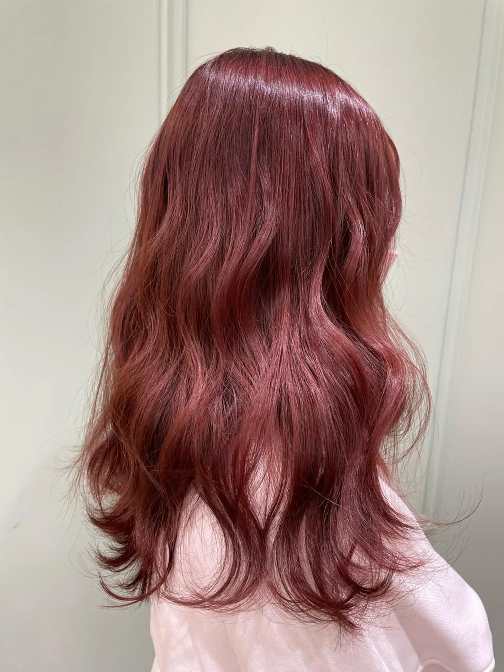 ロング カラー ピンクカラー 韓国／大宮／レイヤー 🤍AYA🤍のヘアスタイル