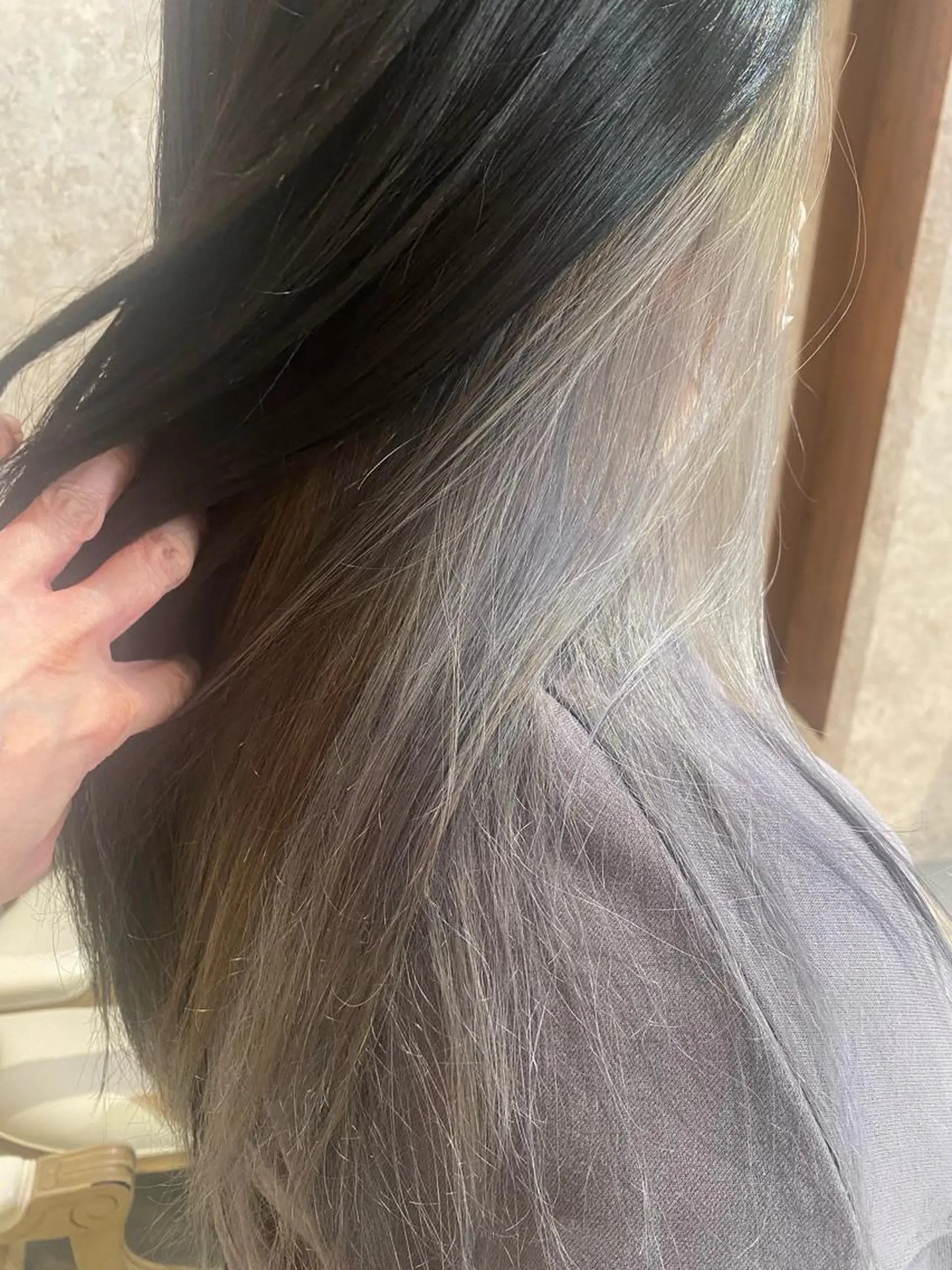 セミロング カラー 【earth】オガタ 🫧髪質改善縮毛🫧のヘアスタイル