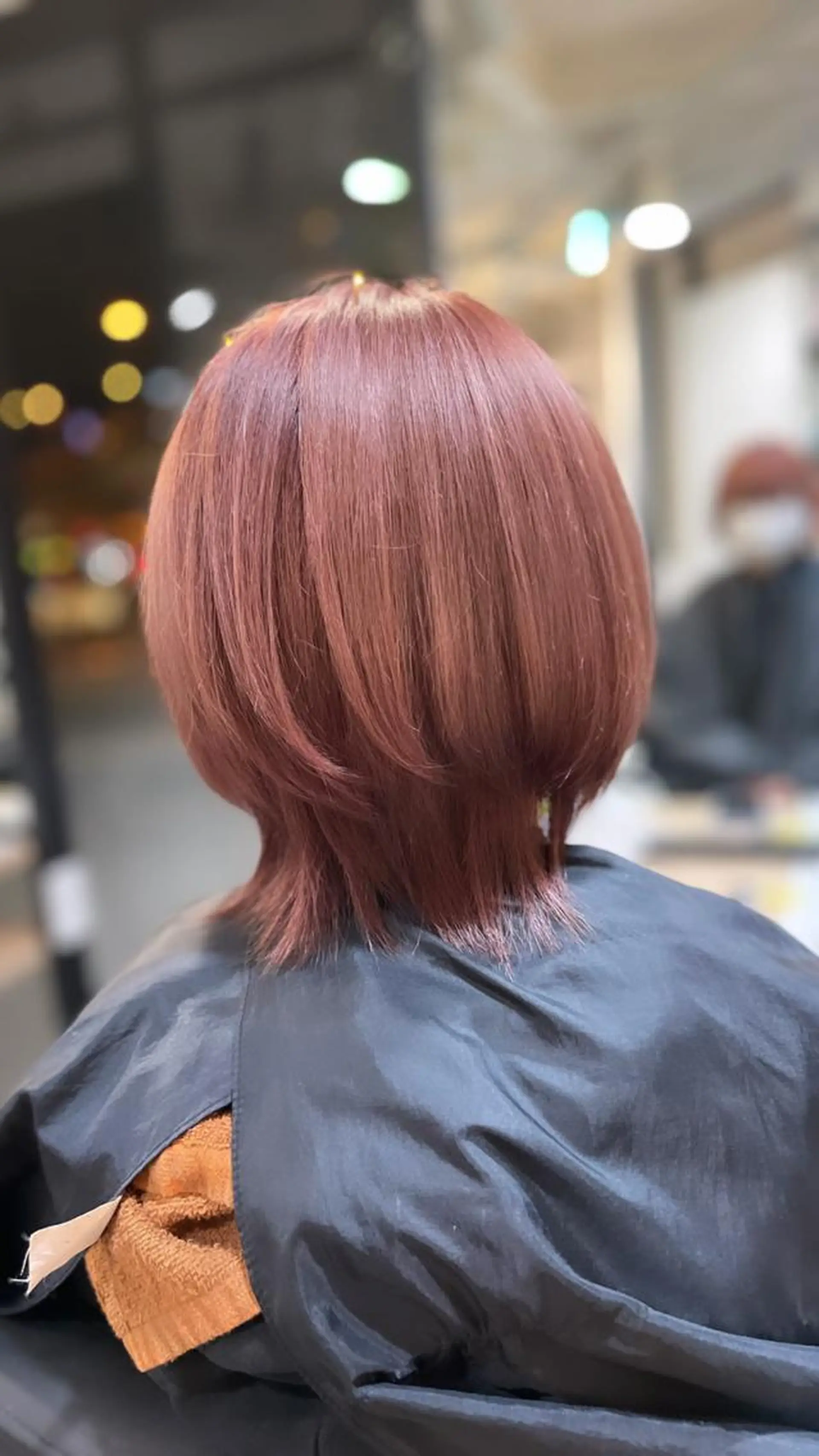 ショート カラー ピンクカラー ヘアカラー トリートメント ヘアセット 難波ブリーチカラー 伊藤洋輝のヘアスタイル