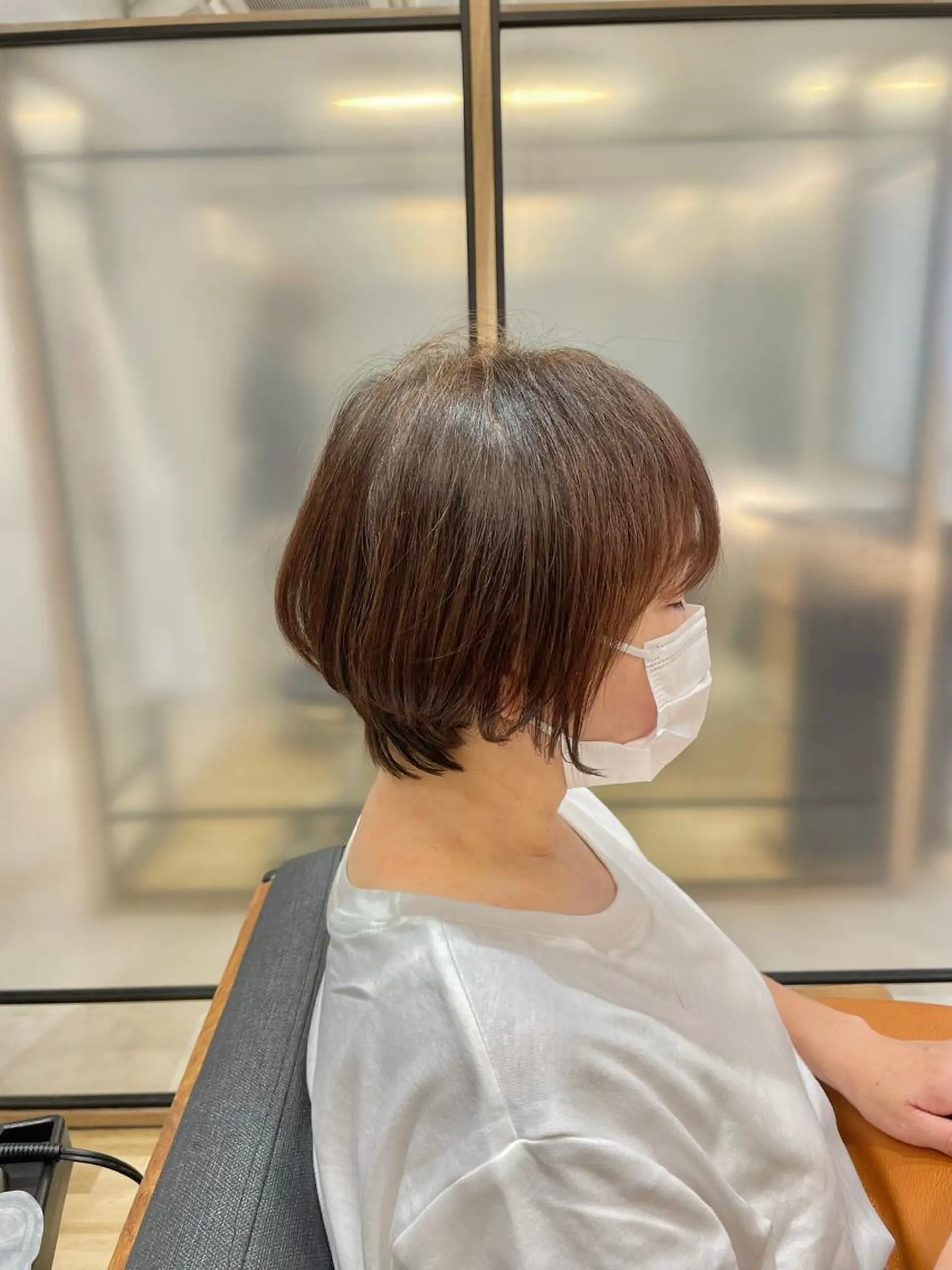 ショート ハイライト シノハラ ガクト ショート/白髪ぼかしのヘアスタイル