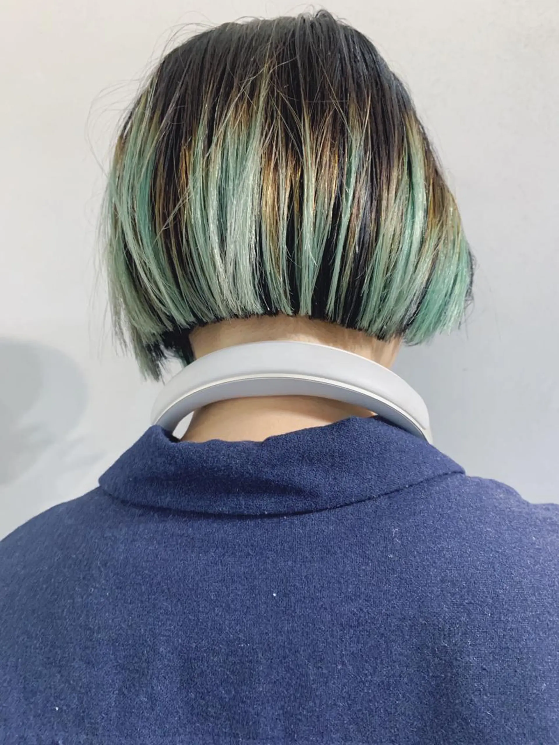 ショート カラー ボブパーマコテ巻き風 パーマNo1深江秀平のヘアスタイル