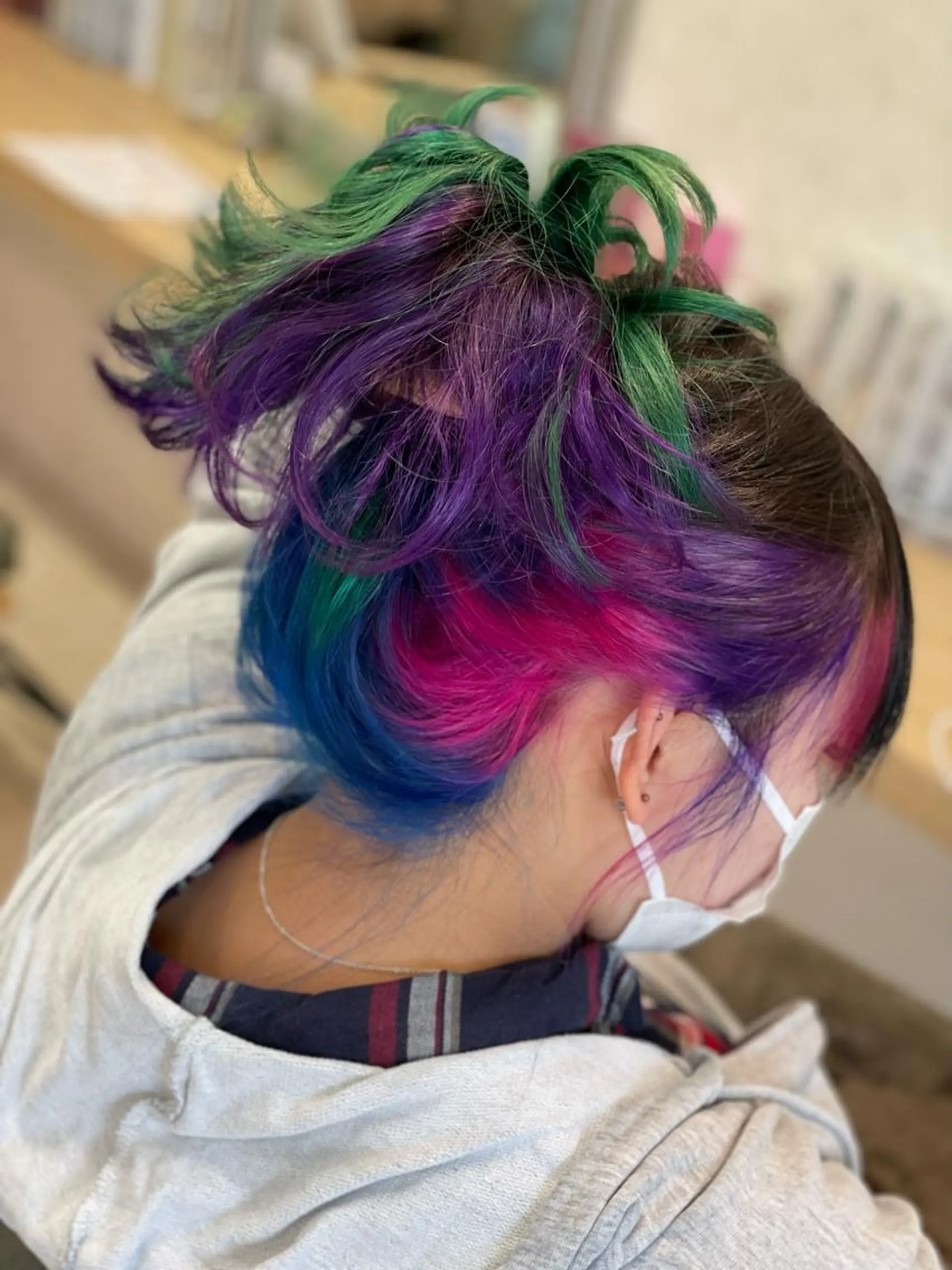 ミディアム カラー ヘアアレンジ ブリーチ ケアブリーチ ダブルカラー グラデーションカラー イルミナカラー ヘアカラー トリートメント 髪質改善×ハイトーン 中田啄也のヘアスタイル