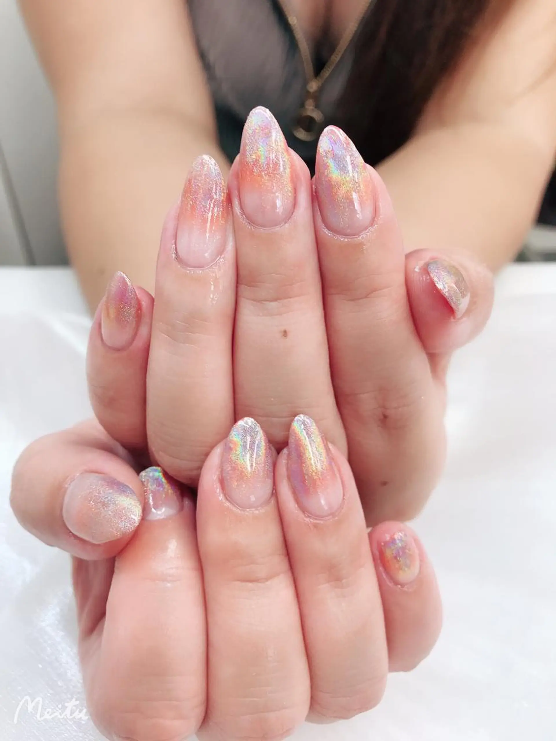 ネイル オレンジ Queen’s 歌舞伎町店のネイルデザイン