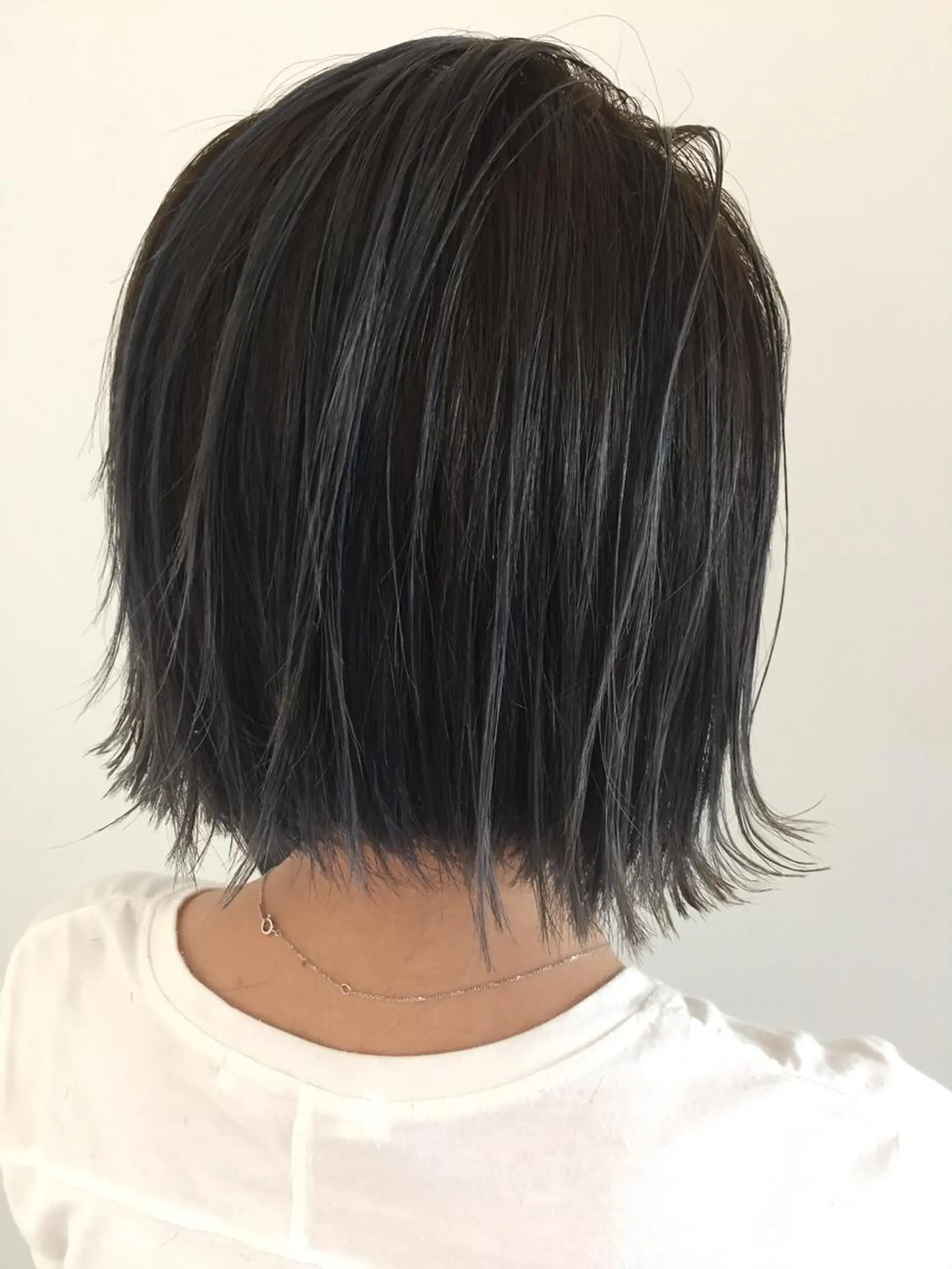 ミディアム カラー ブルーカラー ブルージュ ハイライトカラー ハイライト ✂️小顔カット✂️ 山本有紀のヘアスタイル