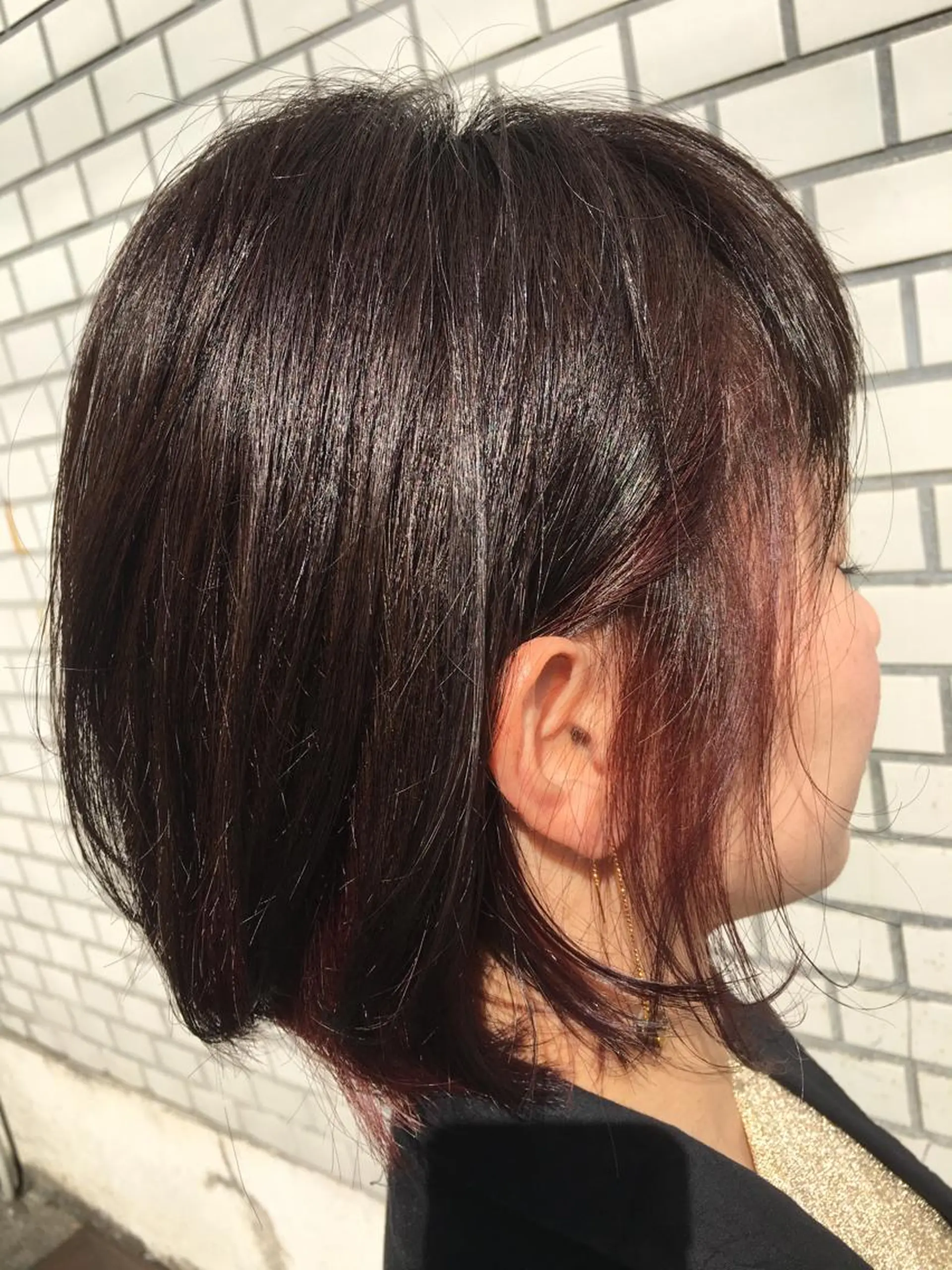 ショート カラー ブラウンカラー インナーカラー ピンクカラー ピンクブラウン Lee東三国 店長 谷辻誠志のヘアスタイル