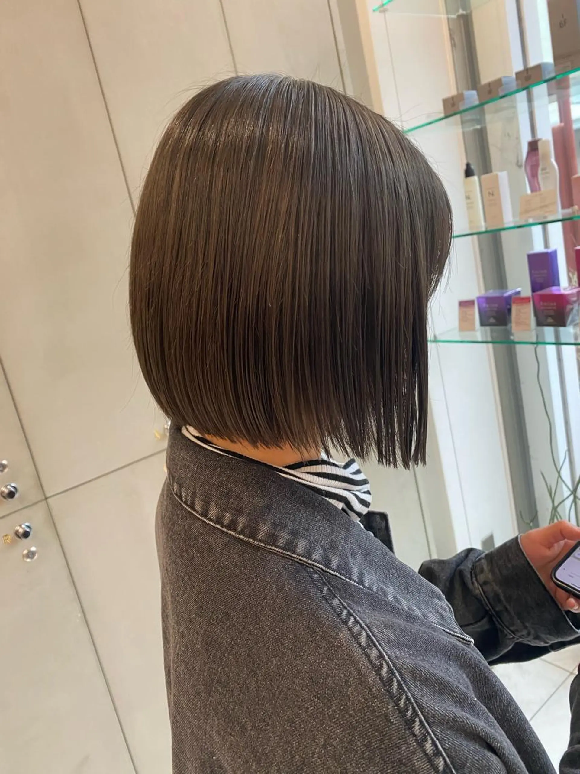 ショート カラー カット トリートメント ｱｵﾇﾏﾐﾕ☁️ /ボブ/ハイトーン/のヘアスタイル