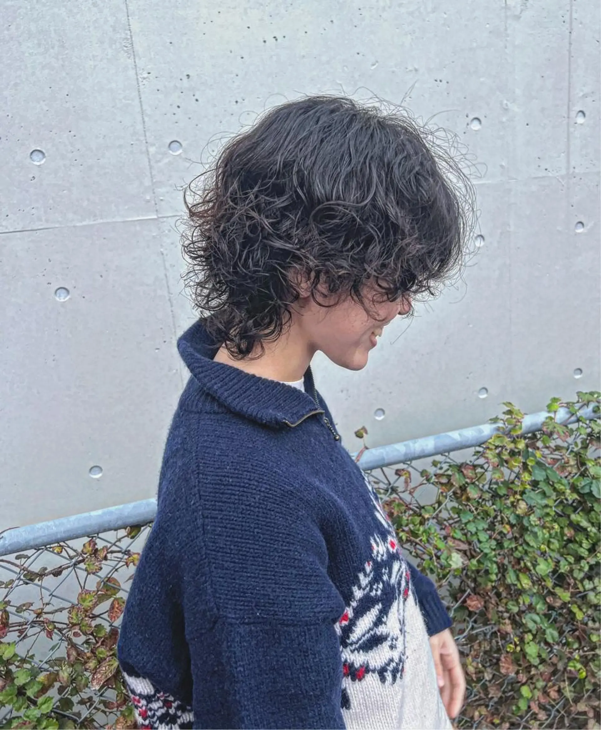 ショート スパイキーショート パーマ　具志堅　太志のヘアスタイル