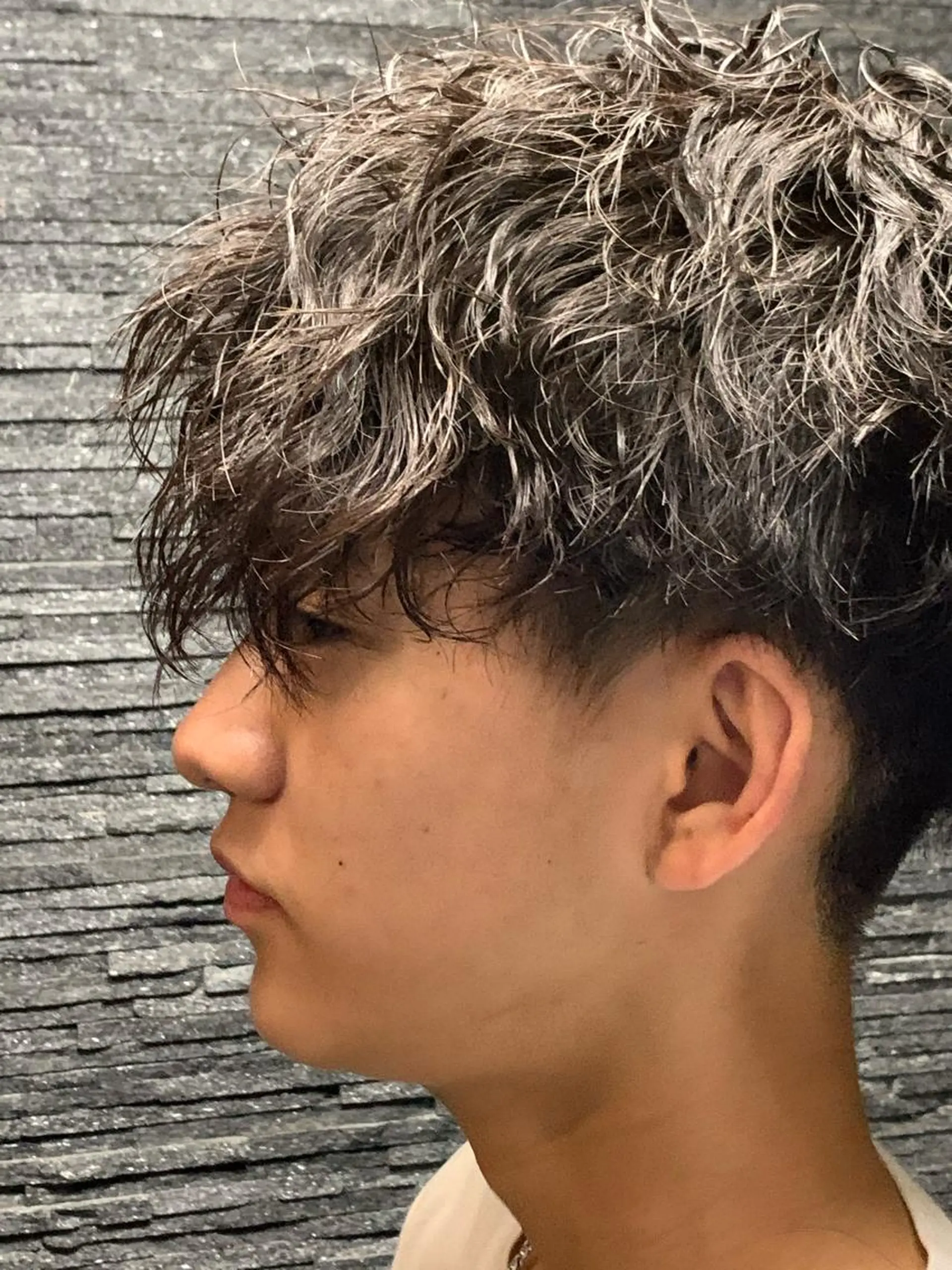 ロング パーマ メンズ カット無料 今野卓杜のヘアスタイル